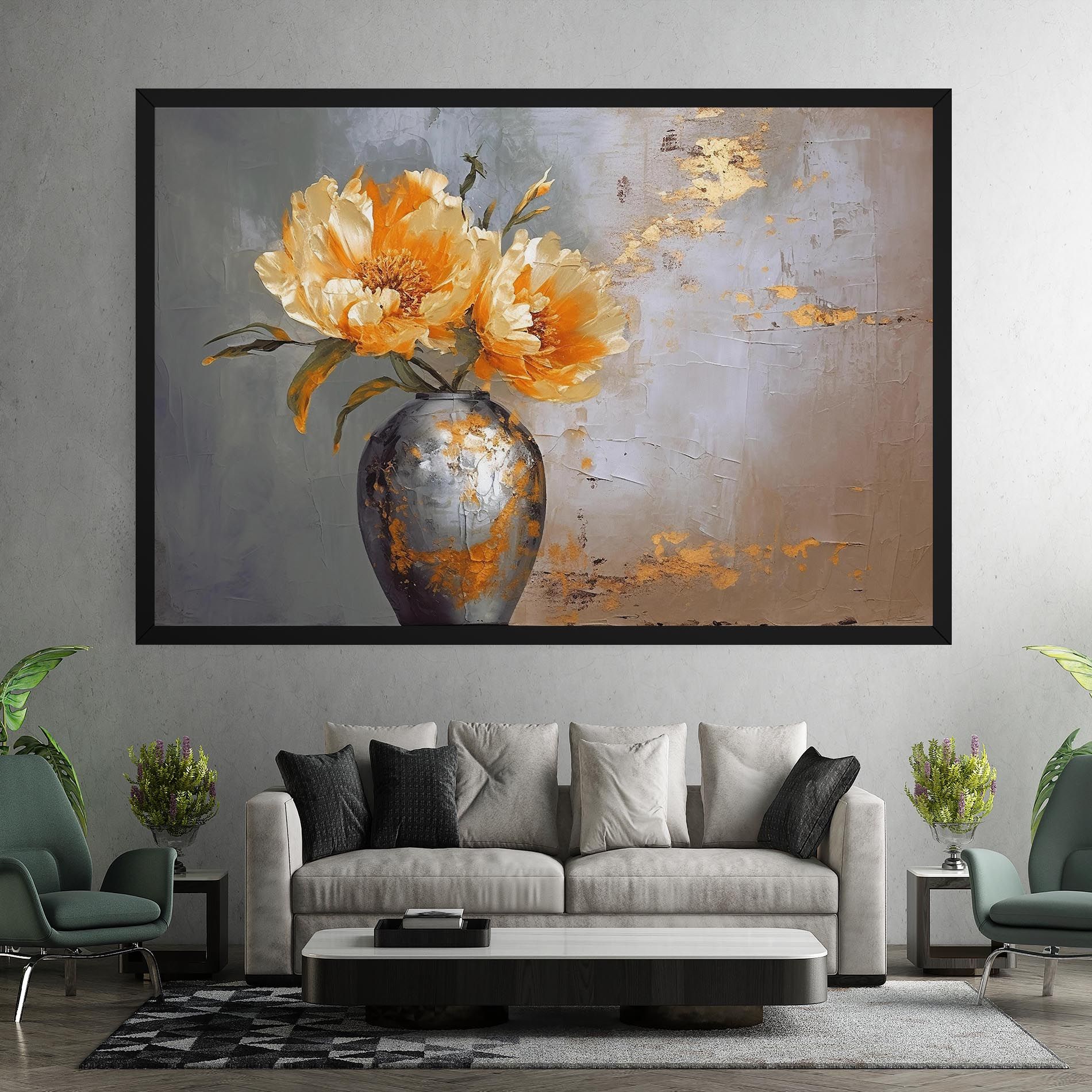 Grey Painting Vase mockup 7