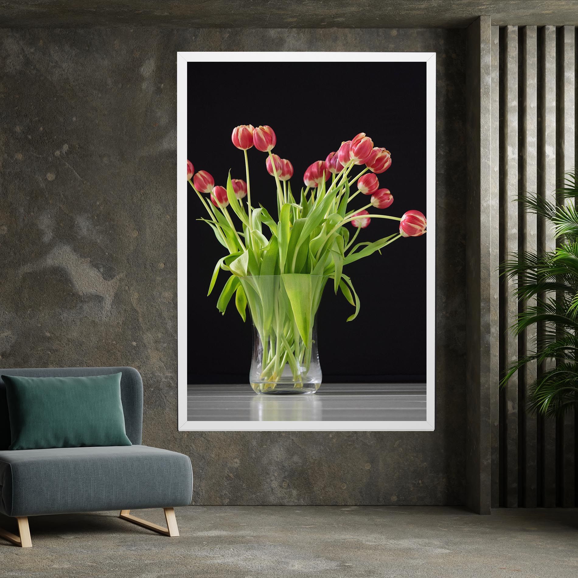 Tiny Tulips Vase mockup 7
