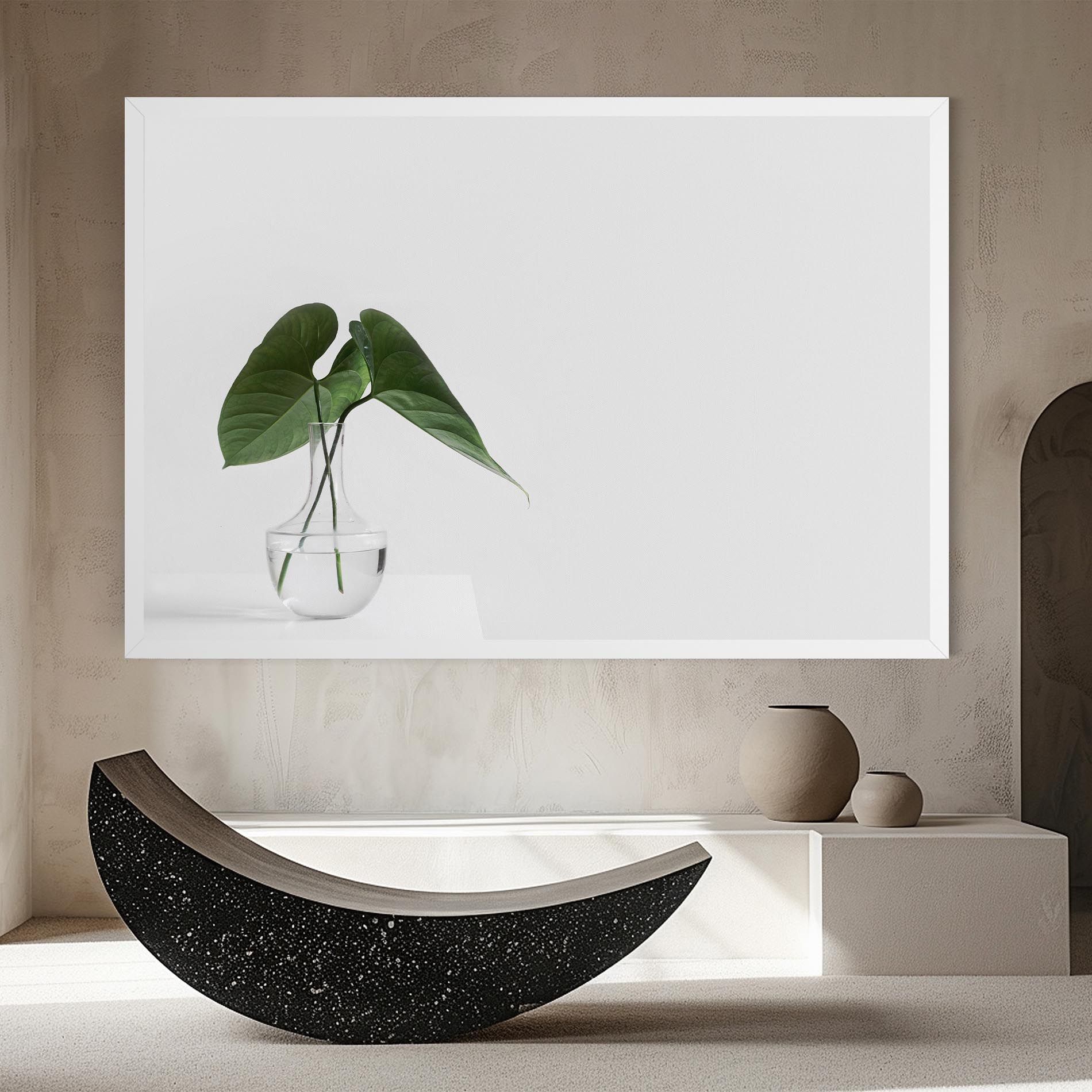 White Table Vase mockup 8