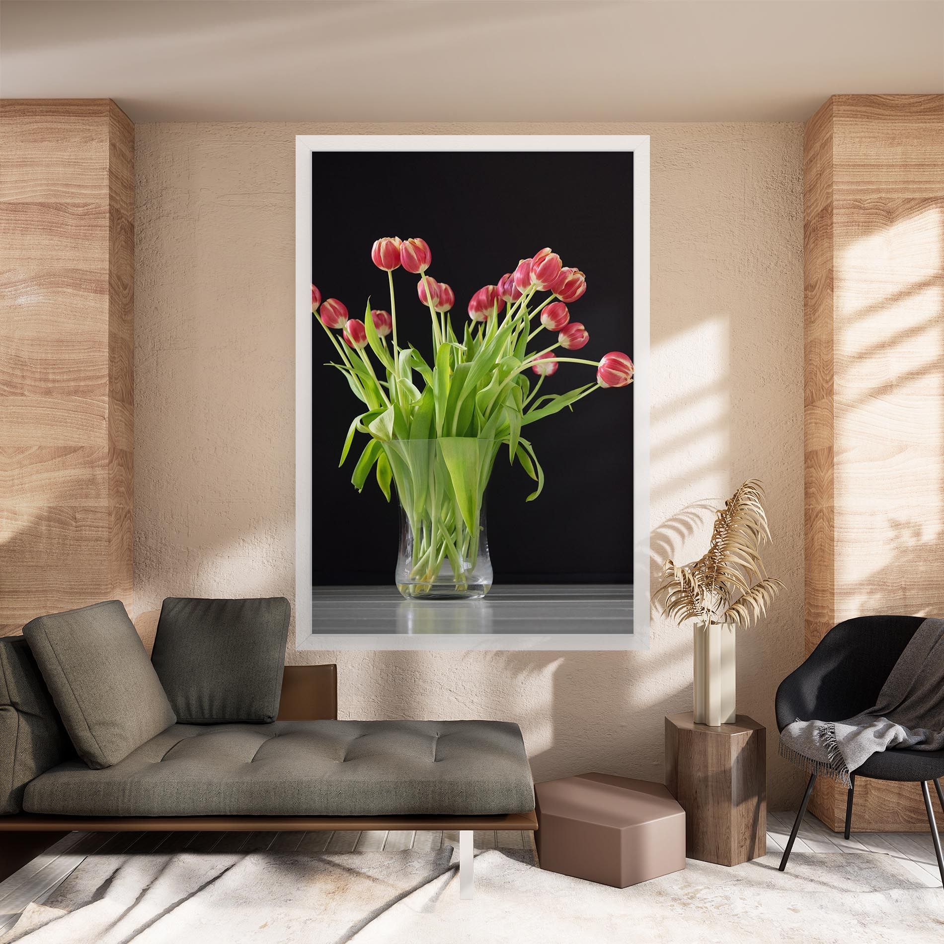 Tiny Tulips Vase mockup 8