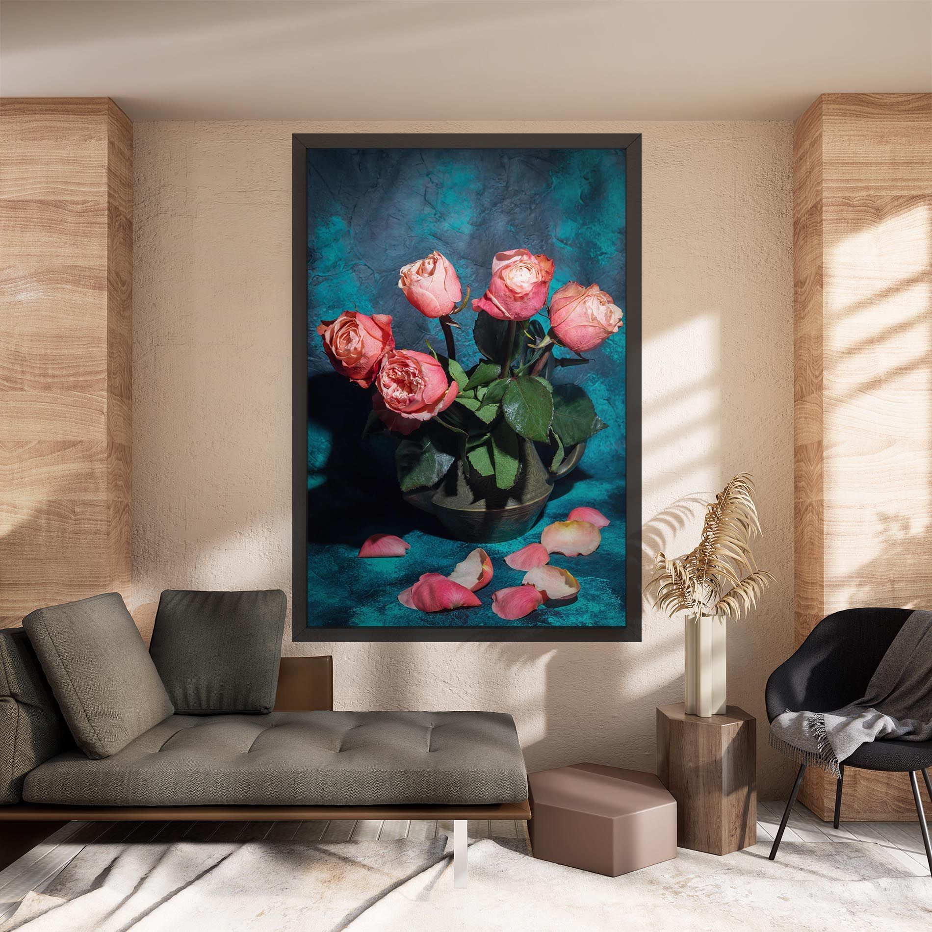 Bouquet Roses Vase mockup 8