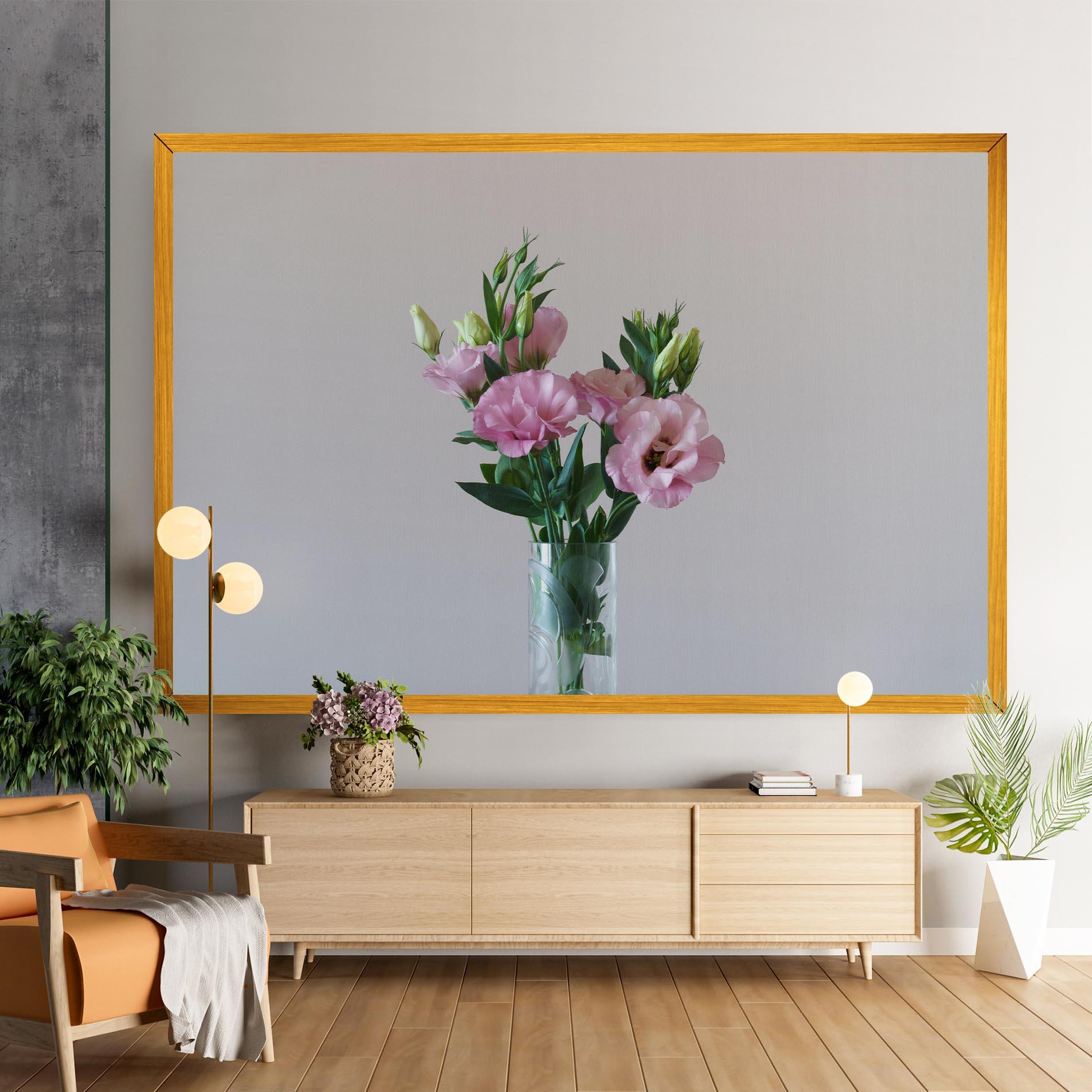 Картина на платно Pretty Pink Flower Vase mockup 9