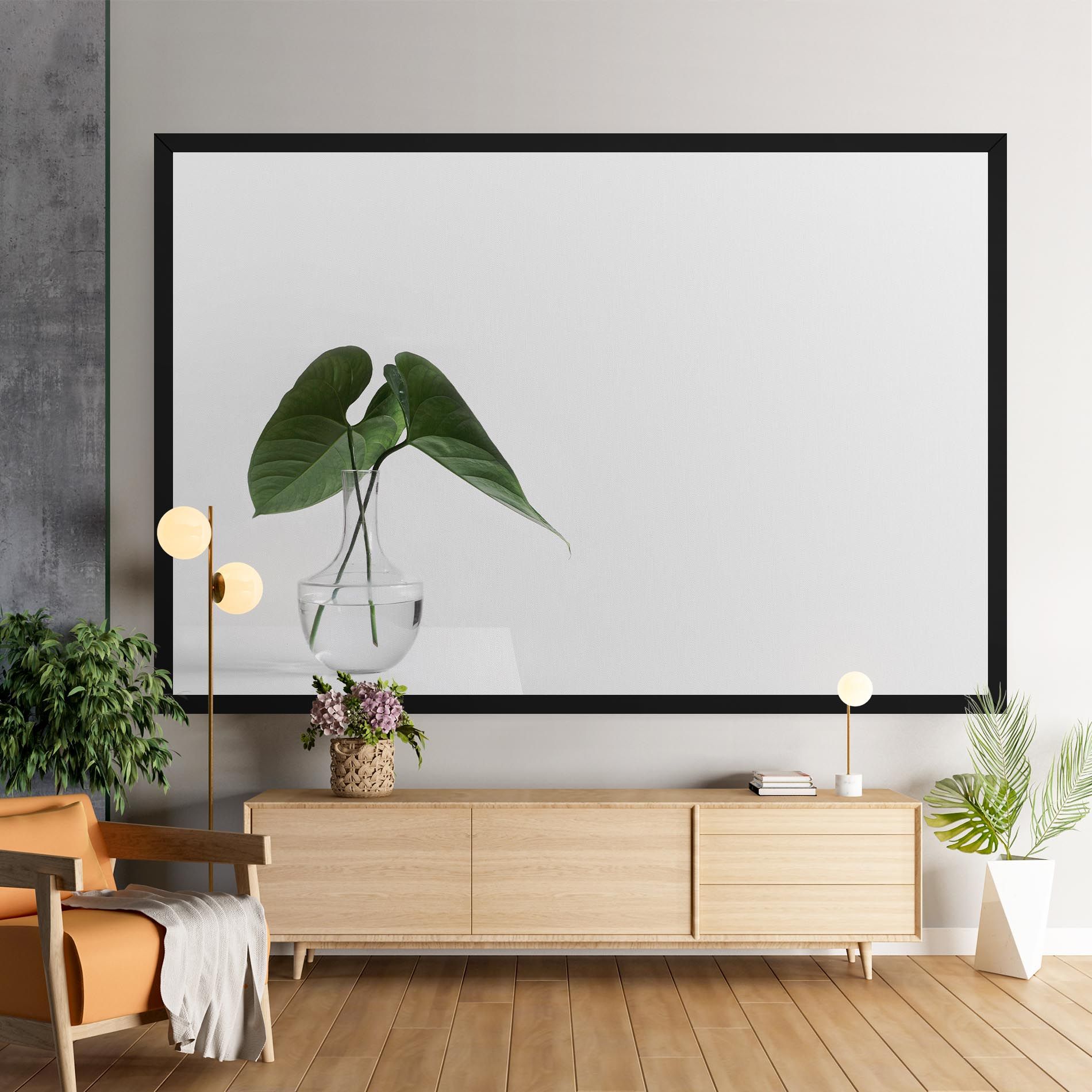 White Table Vase mockup 9