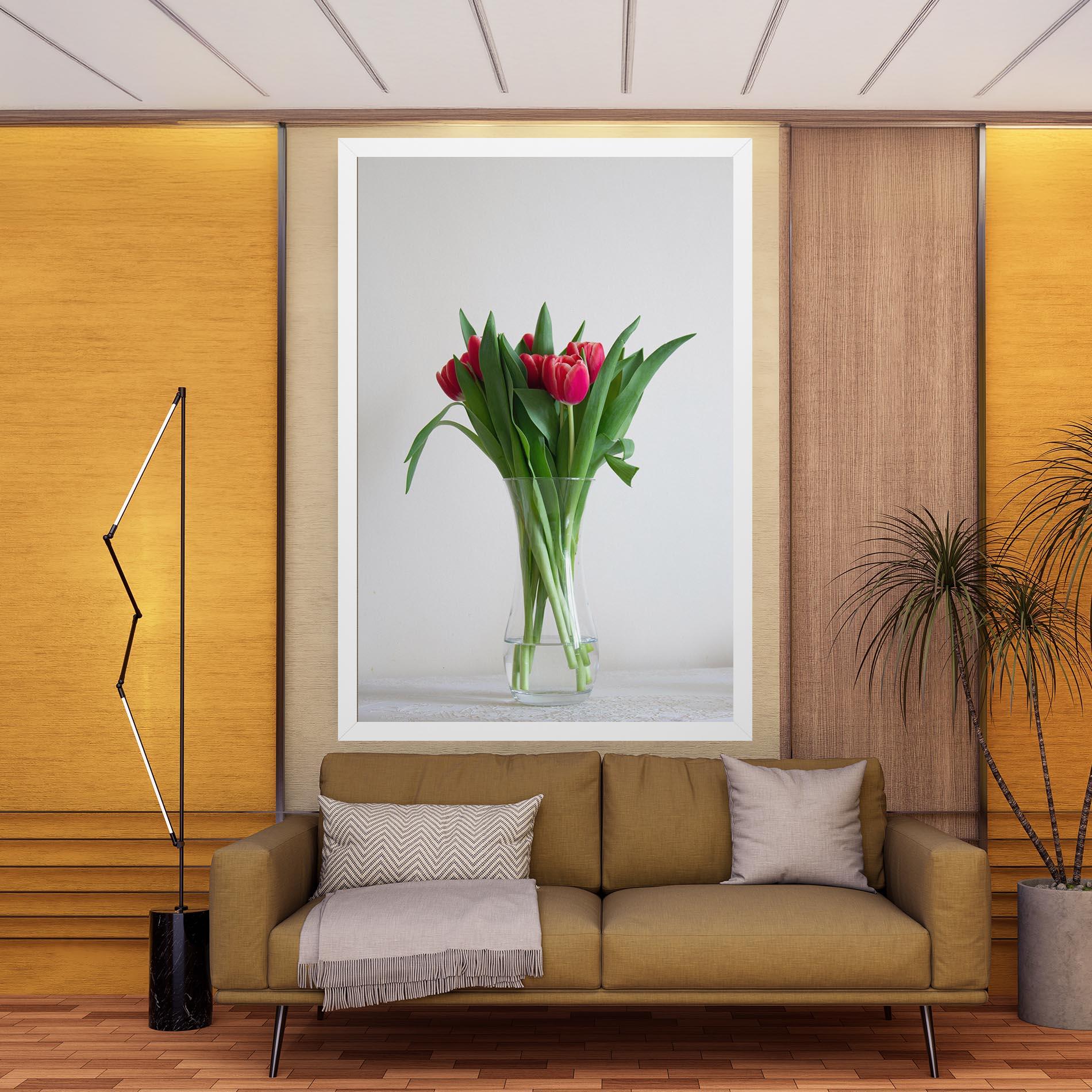 Картина на платно Pretty Tulips Vase mockup 9