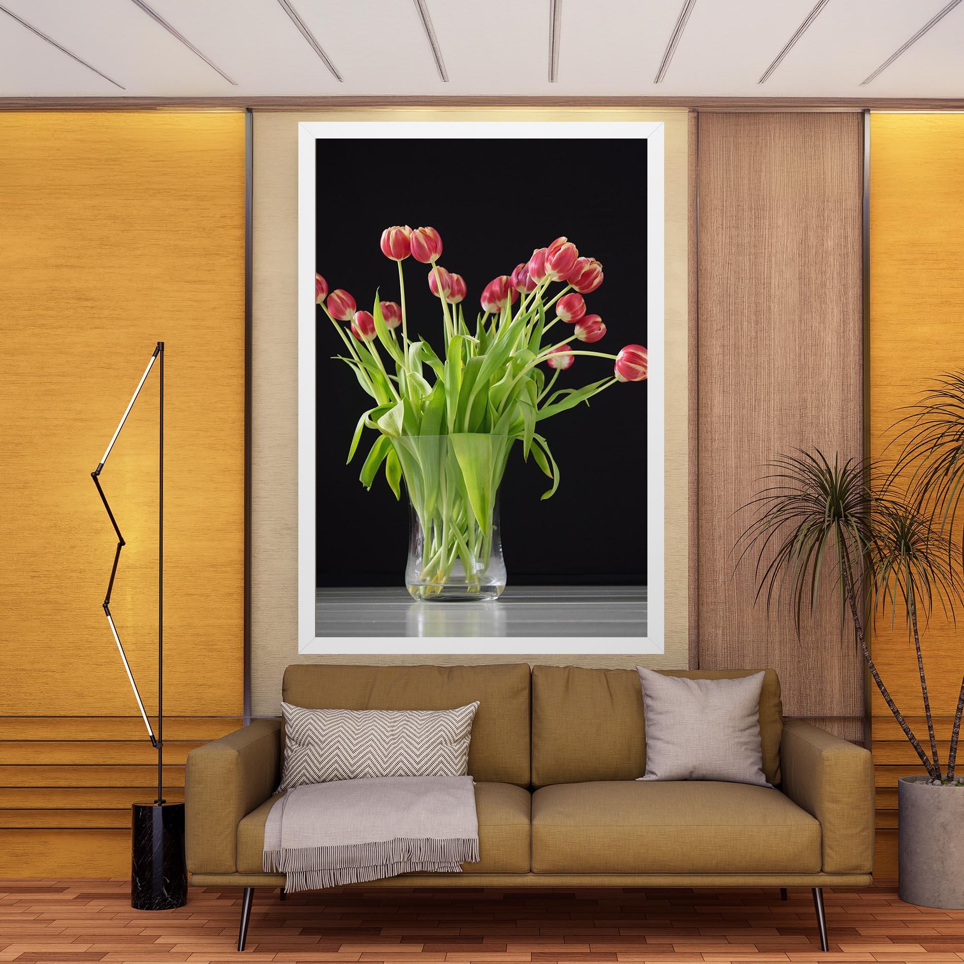 Картина на платно Tiny Tulips Vase mockup 9