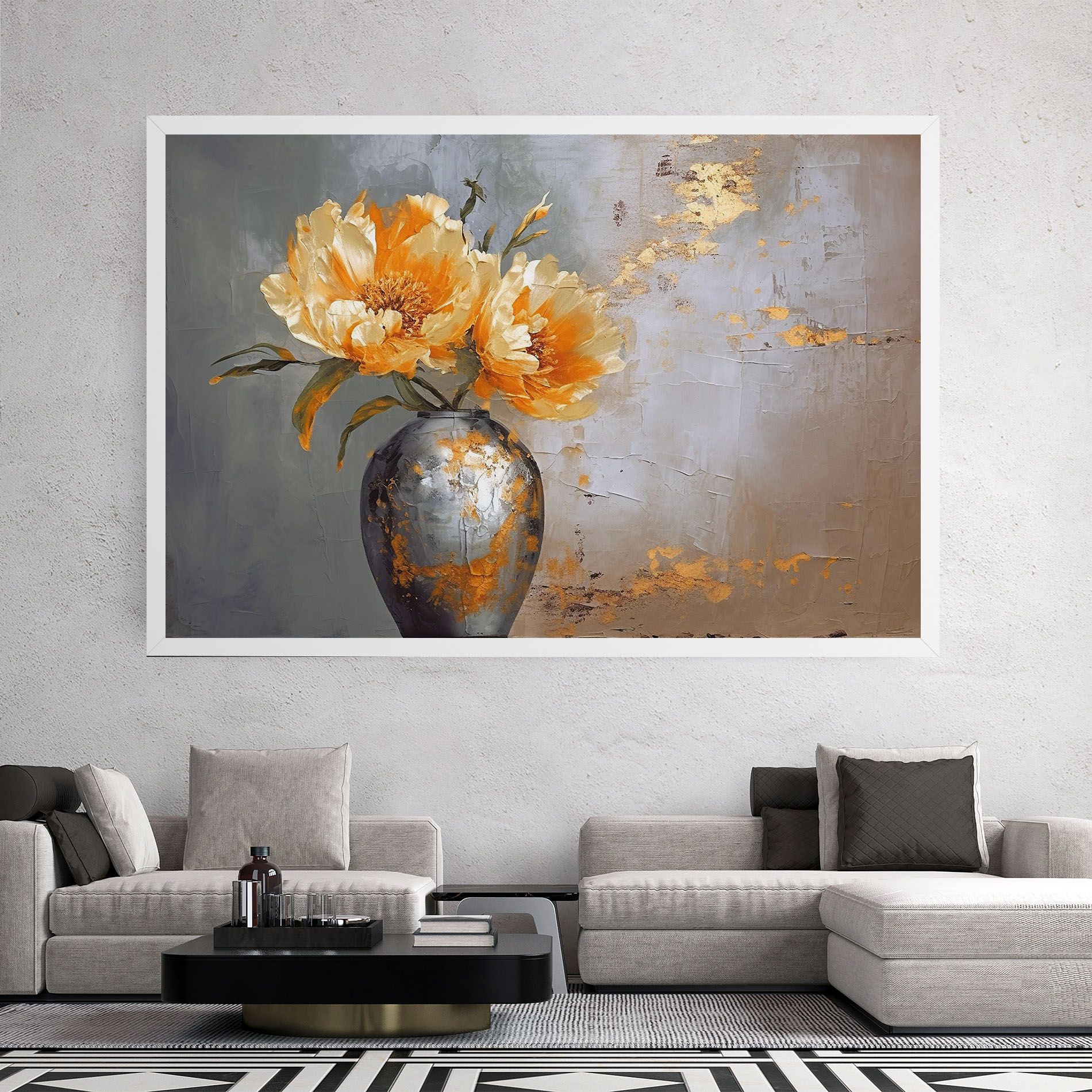 Grey Painting Vase mockup 2