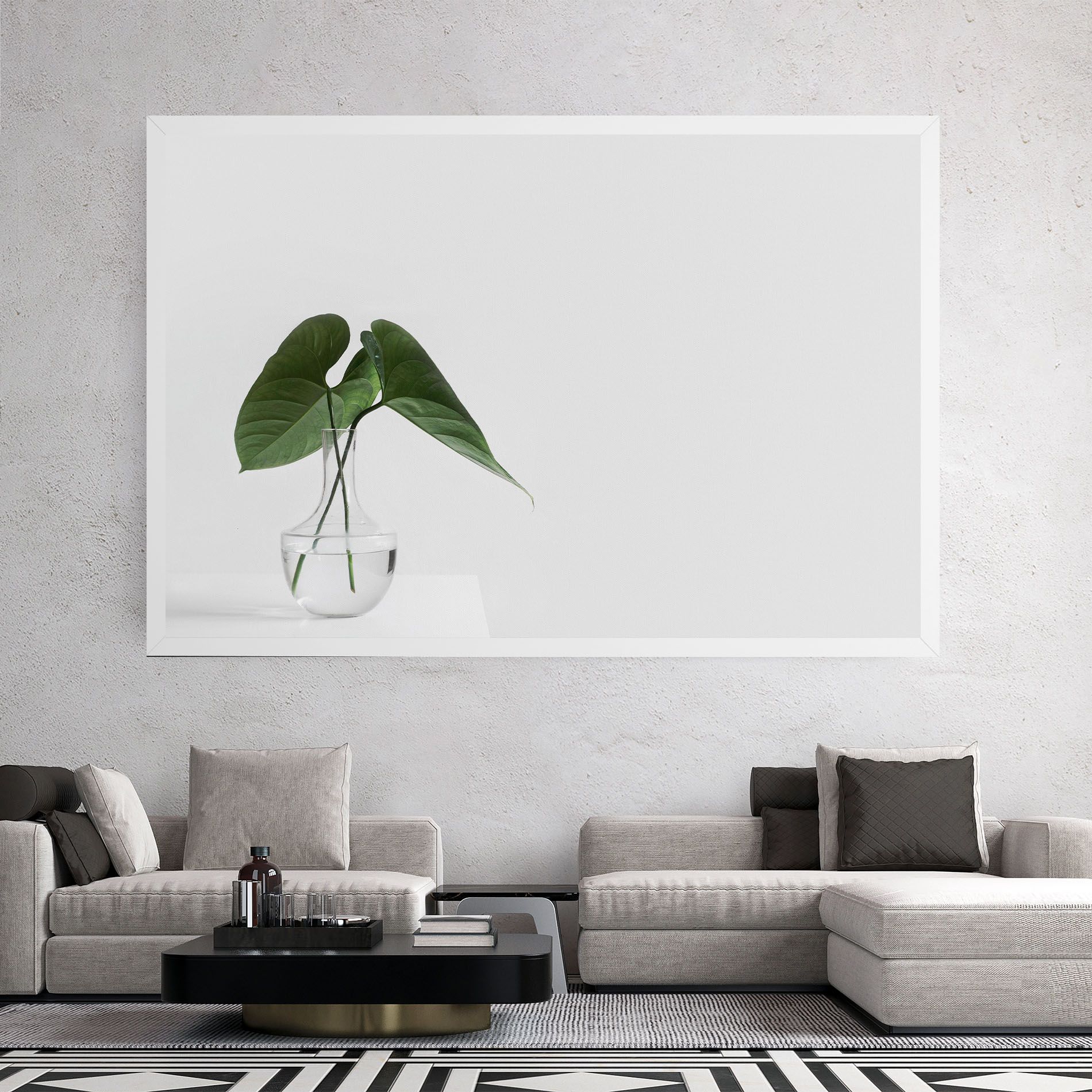 White Table Vase mockup 2