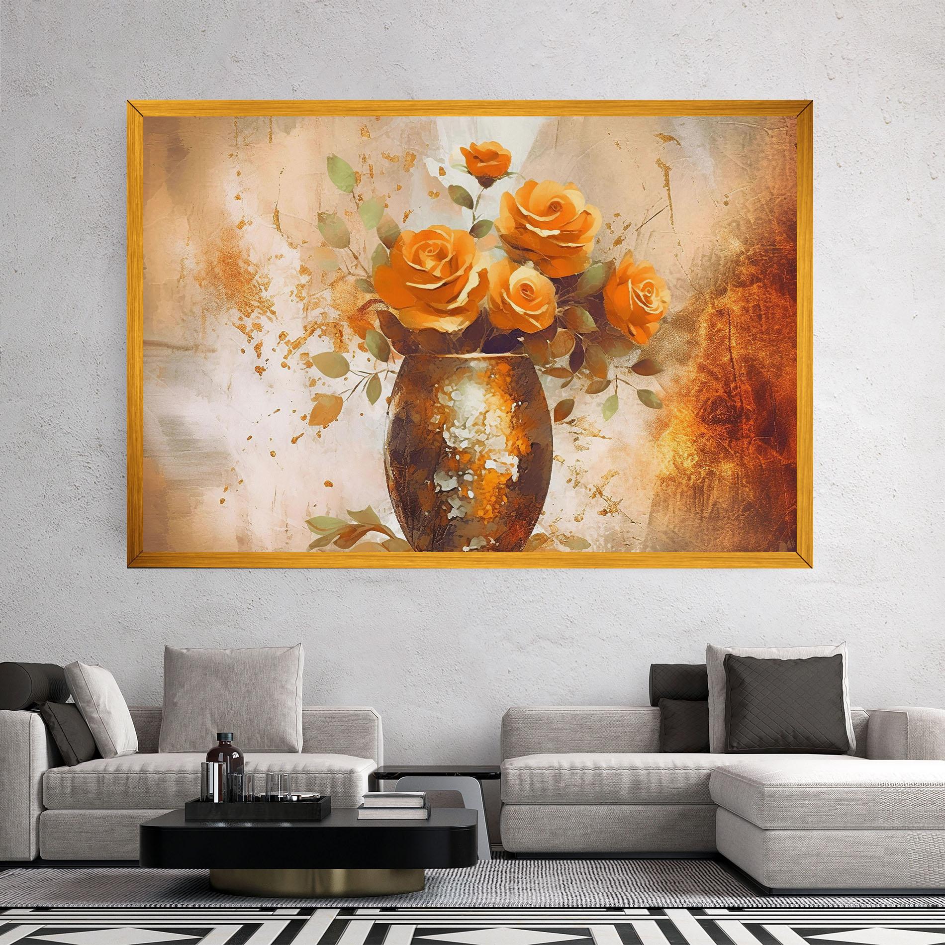 Картина на платно Brown Vase Art mockup 2