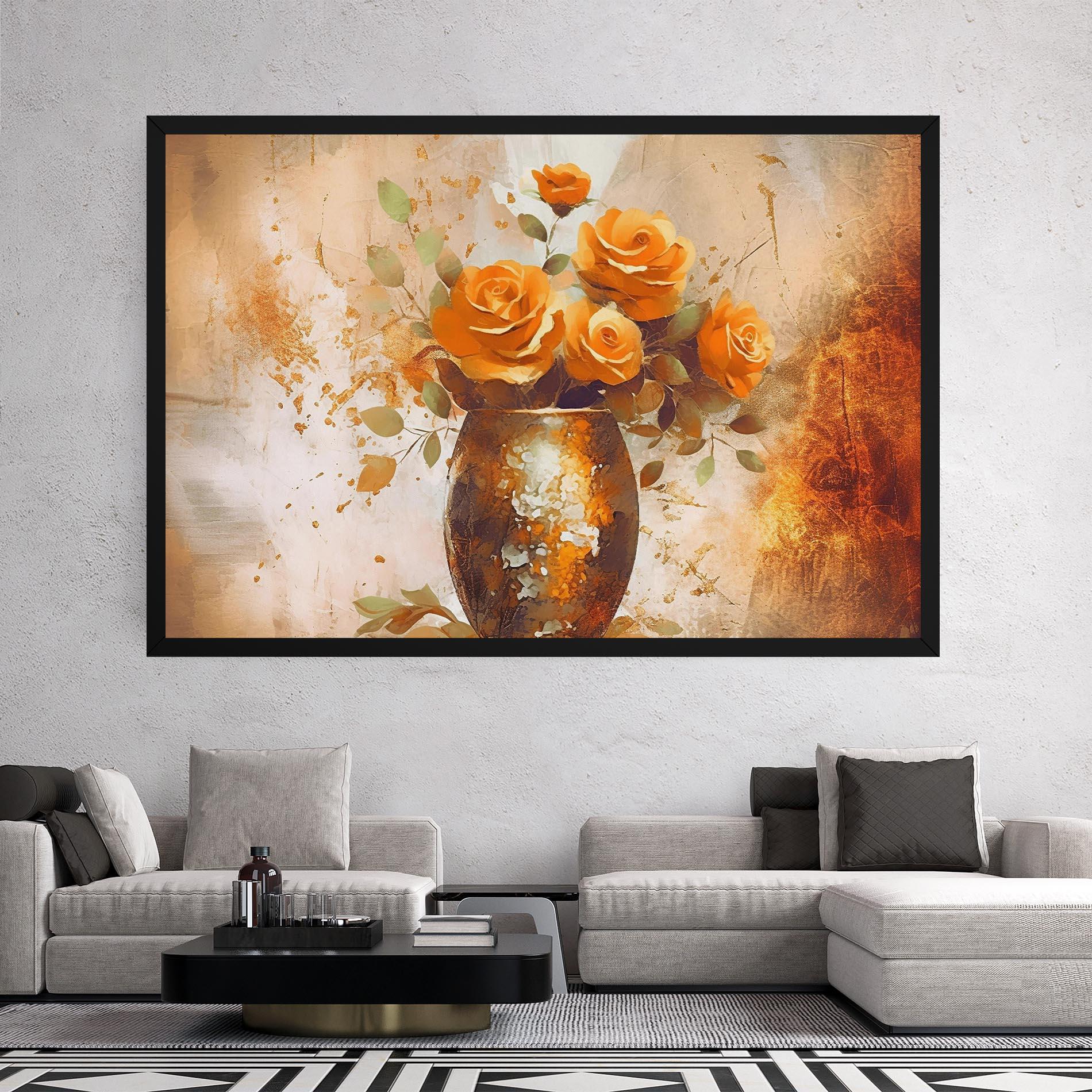 Картина на платно Brown Vase Art mockup 2