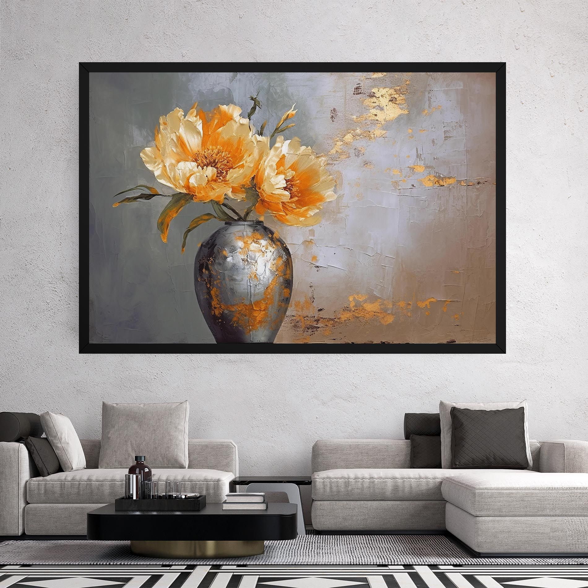 Grey Painting Vase mockup 2