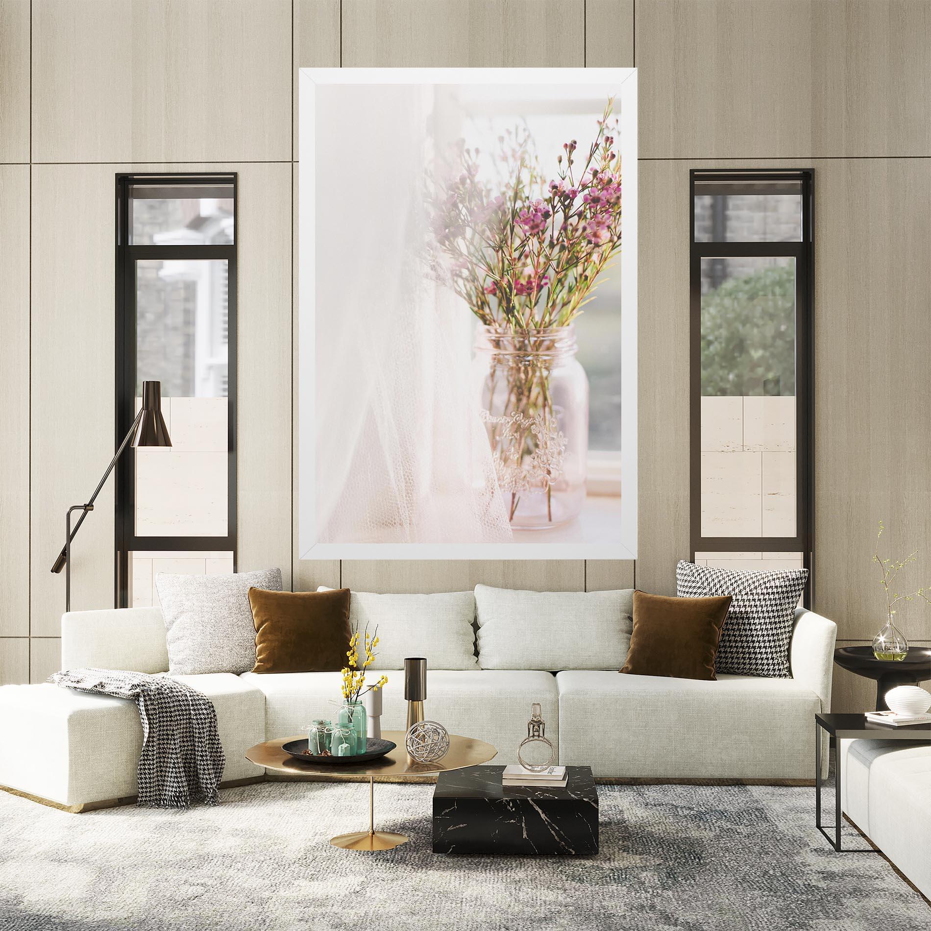 Картина на платно Field Flowers Vase mockup 2