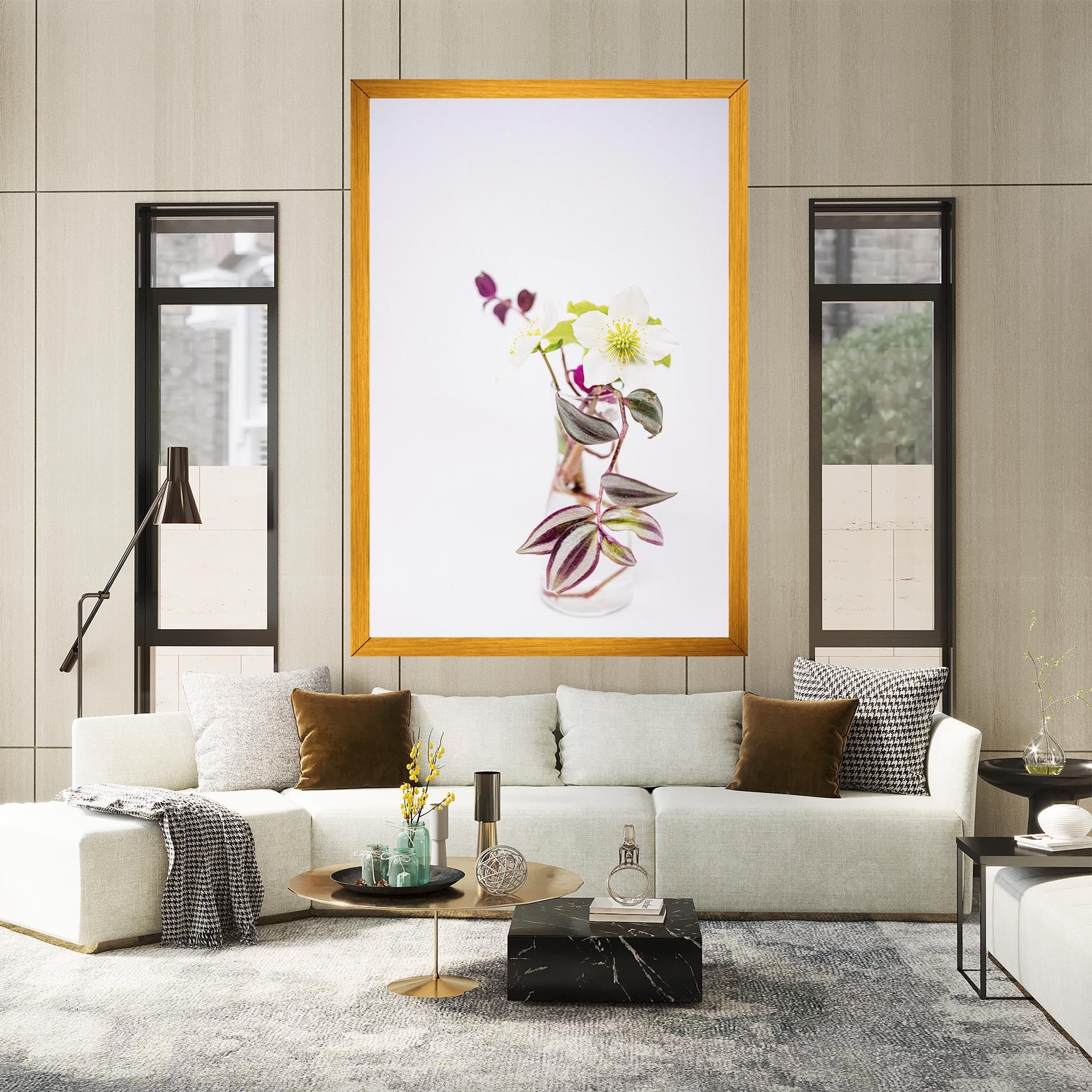 Pretty Leaf Vase mockup 2