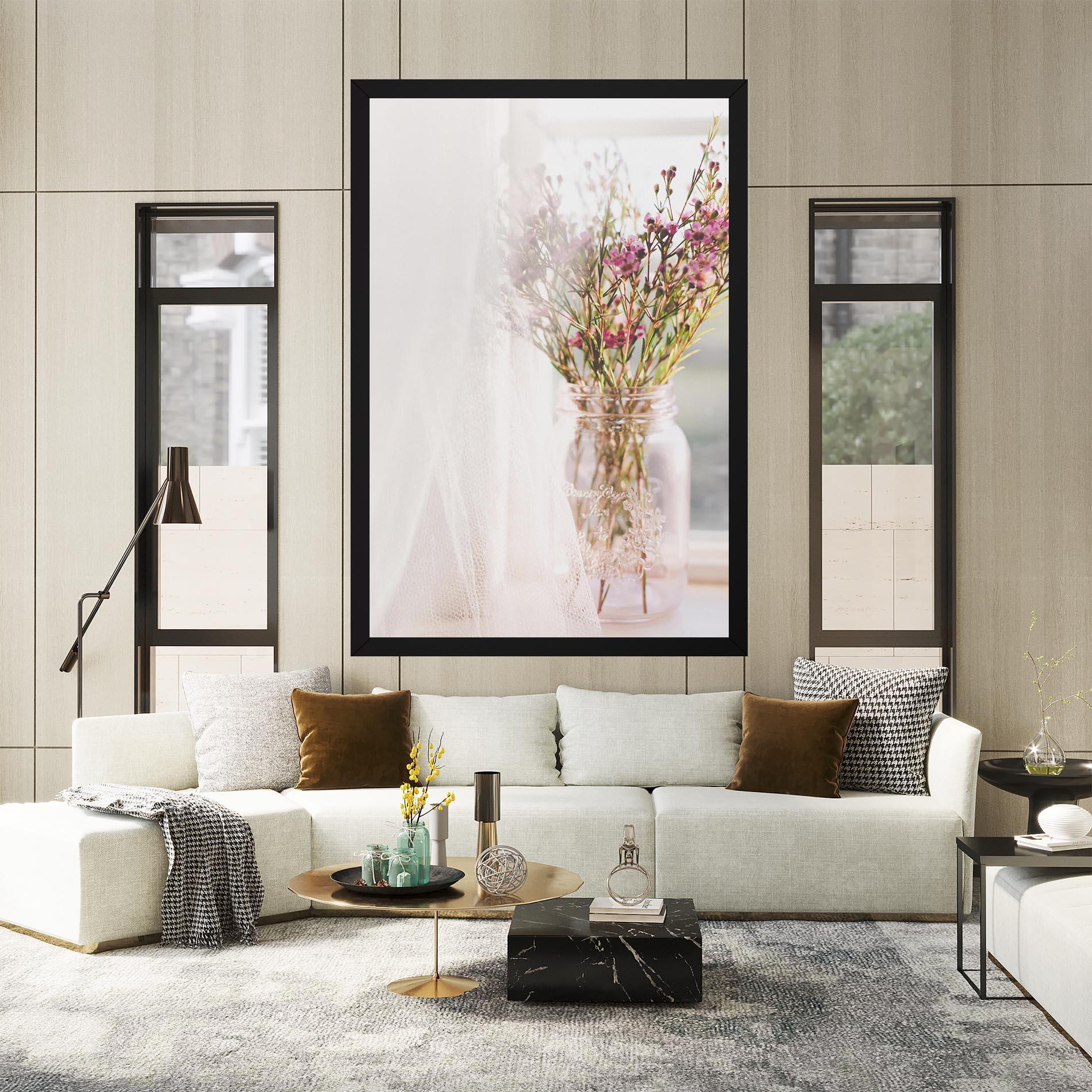 Картина на платно Field Flowers Vase mockup 2