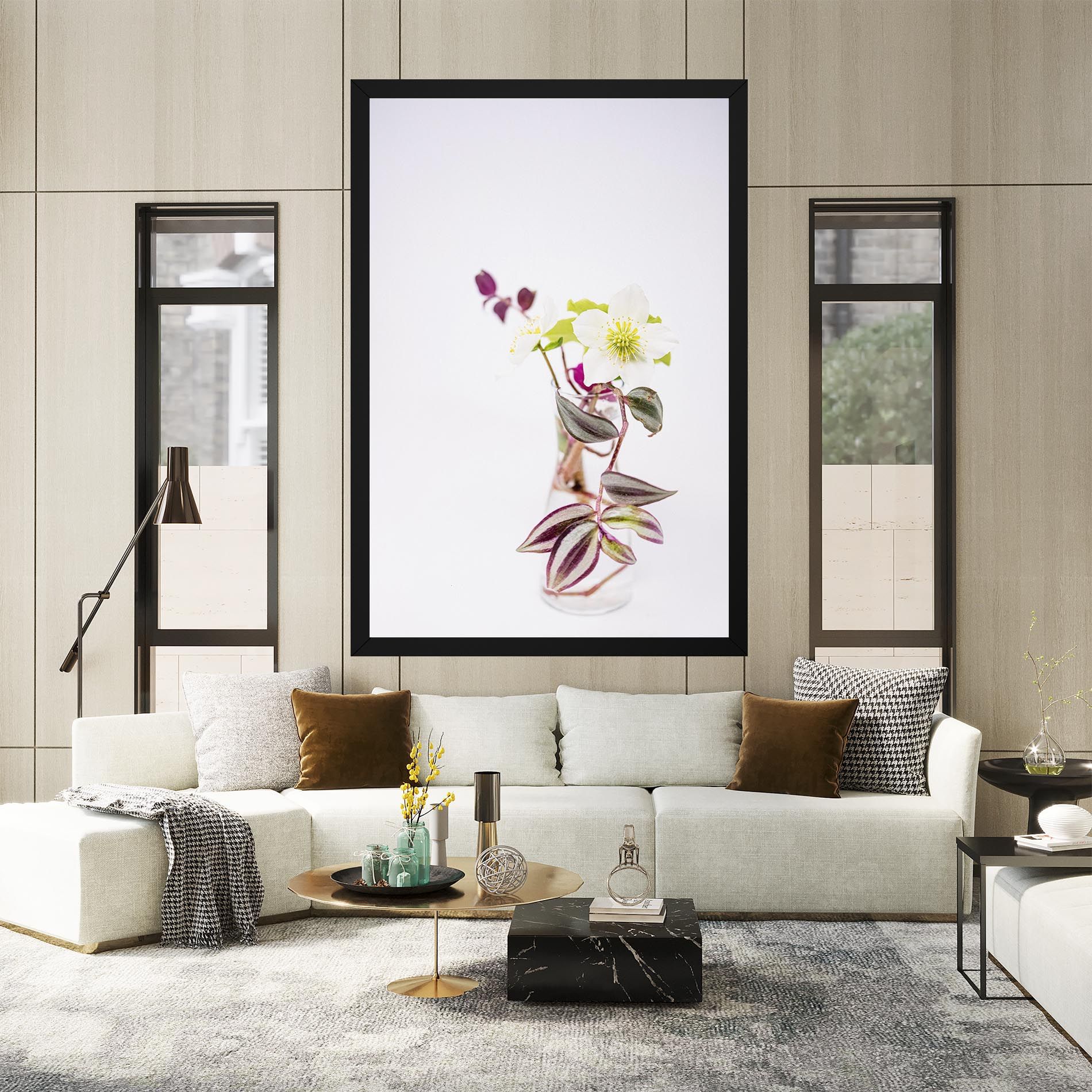 Pretty Leaf Vase mockup 2