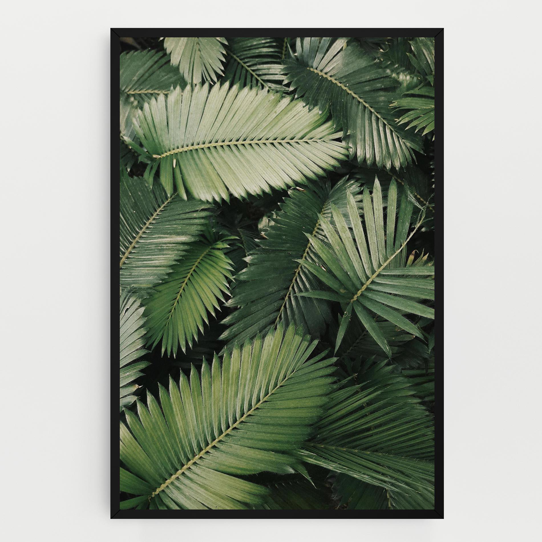 Картина на платно Green Leaves mockup 0