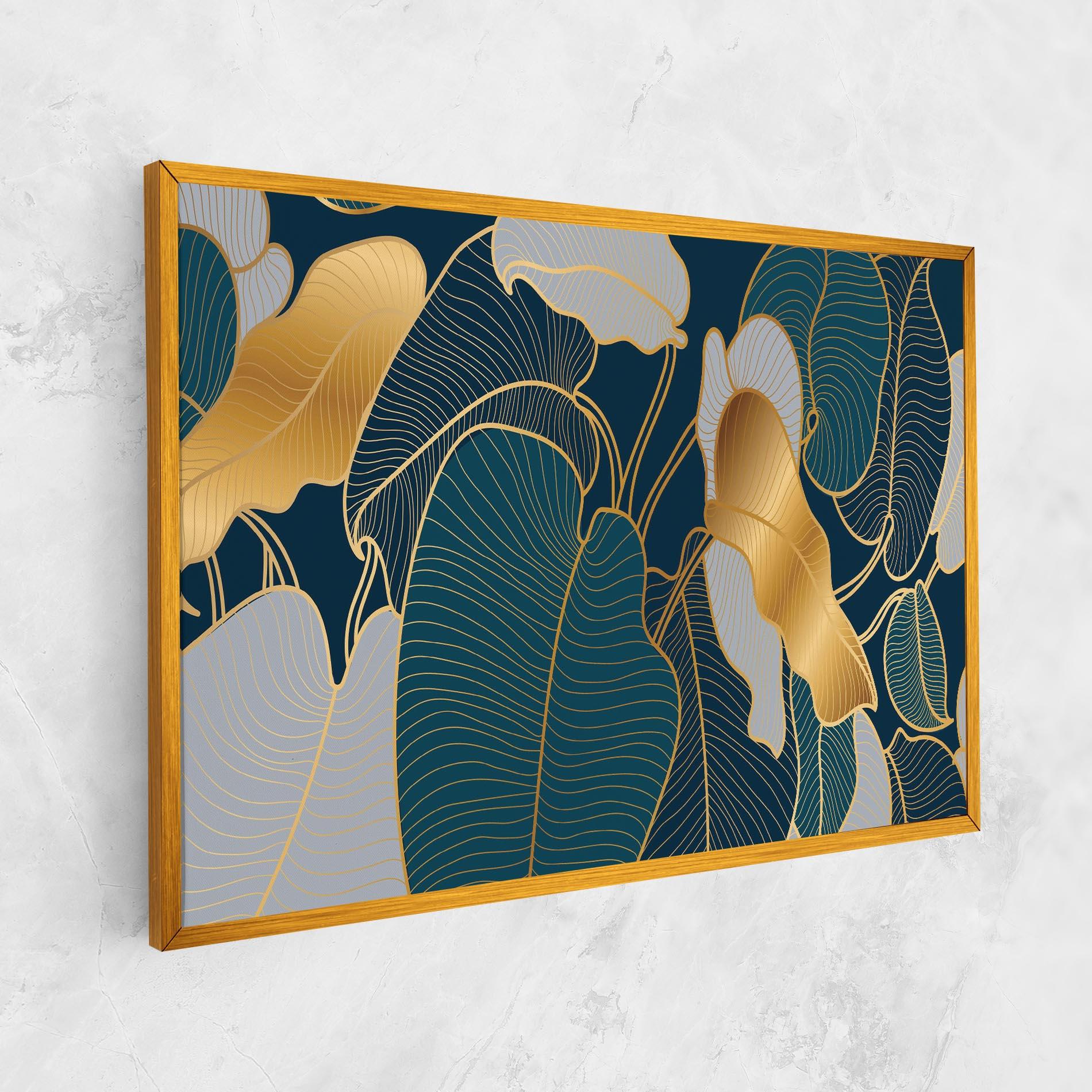 Картина на платно Golden Leaves mockup 1