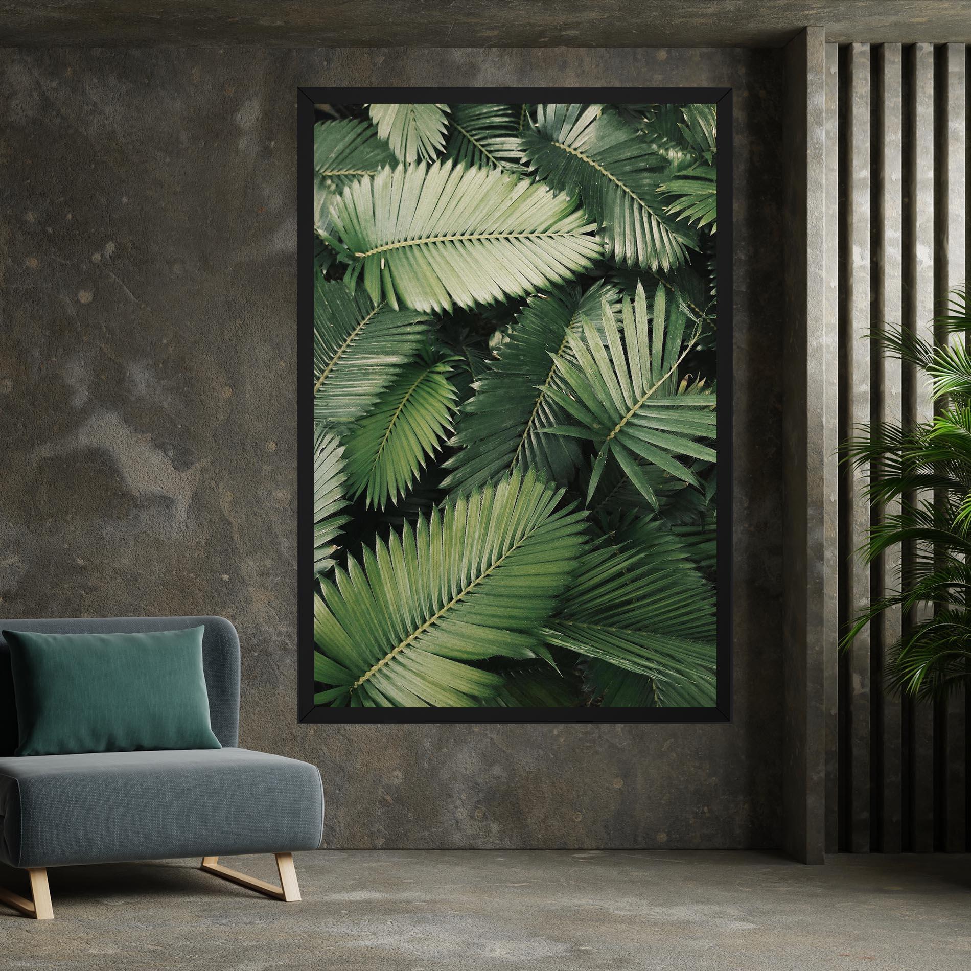 Картина на платно Green Leaves mockup 7