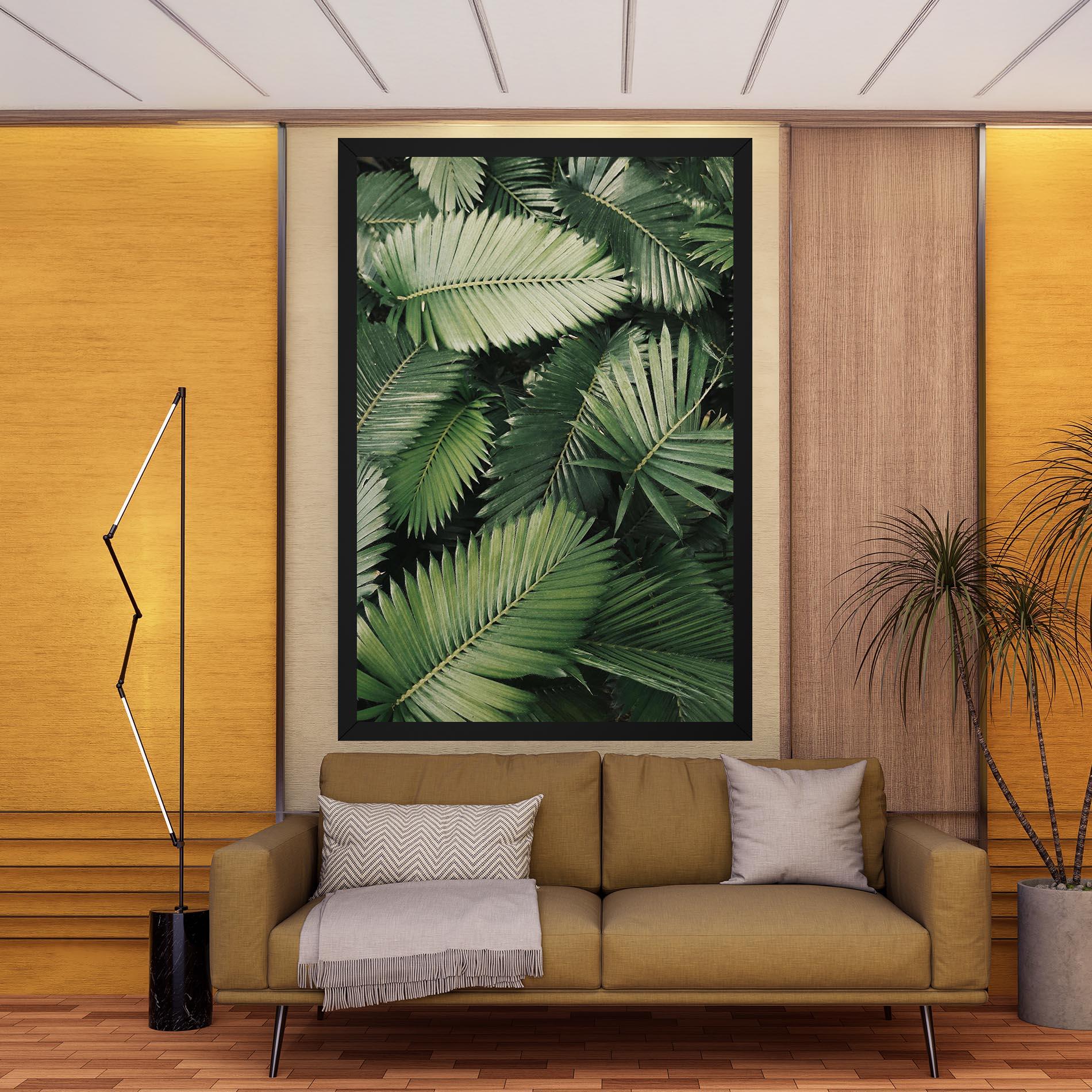 Картина на платно Green Leaves mockup 9