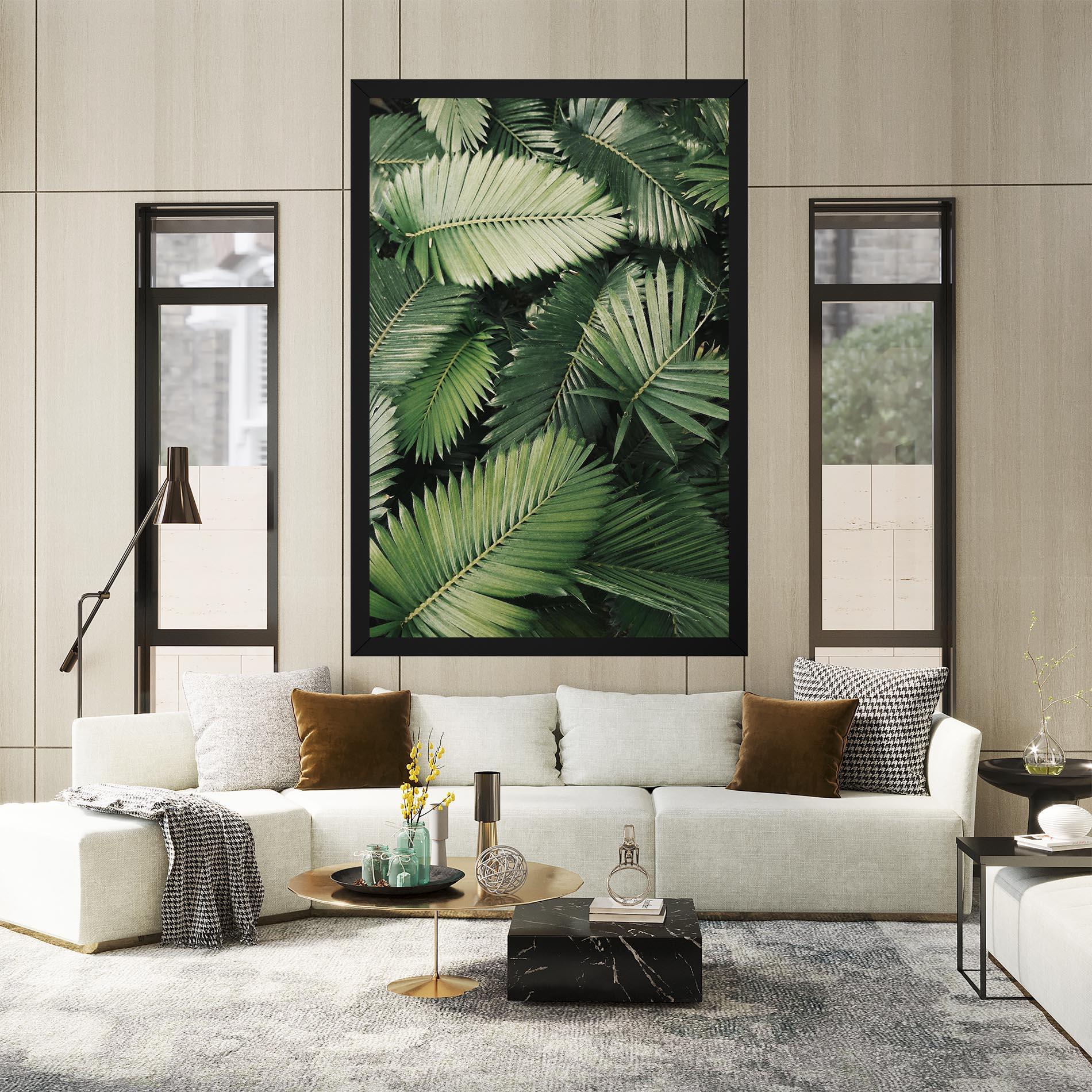 Картина на платно Green Leaves mockup 2