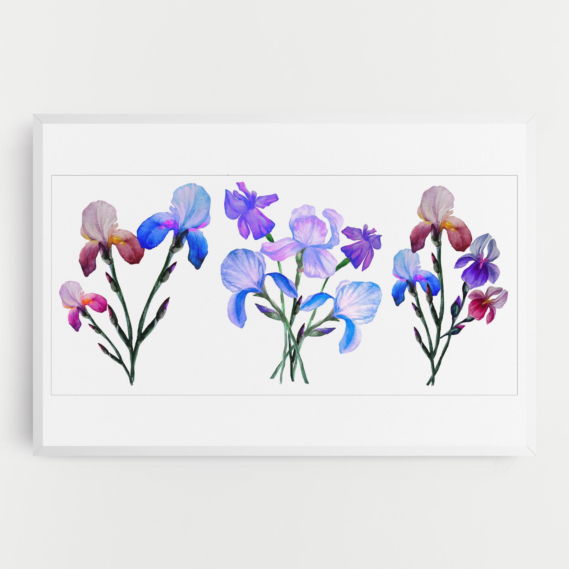 Картина на платно Iris Set mockup 0