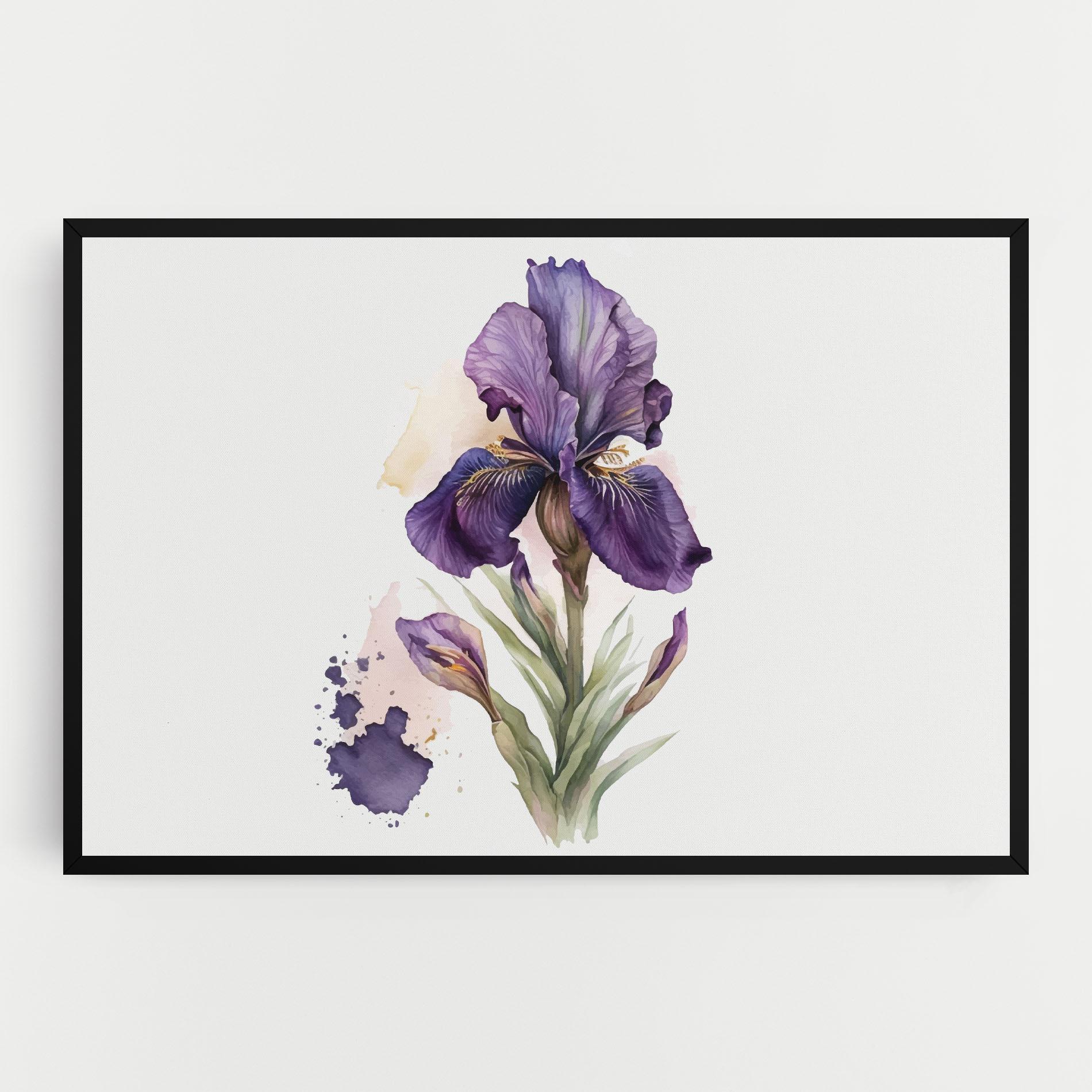 Картина на платно Beautiful Purple Iris mockup 0