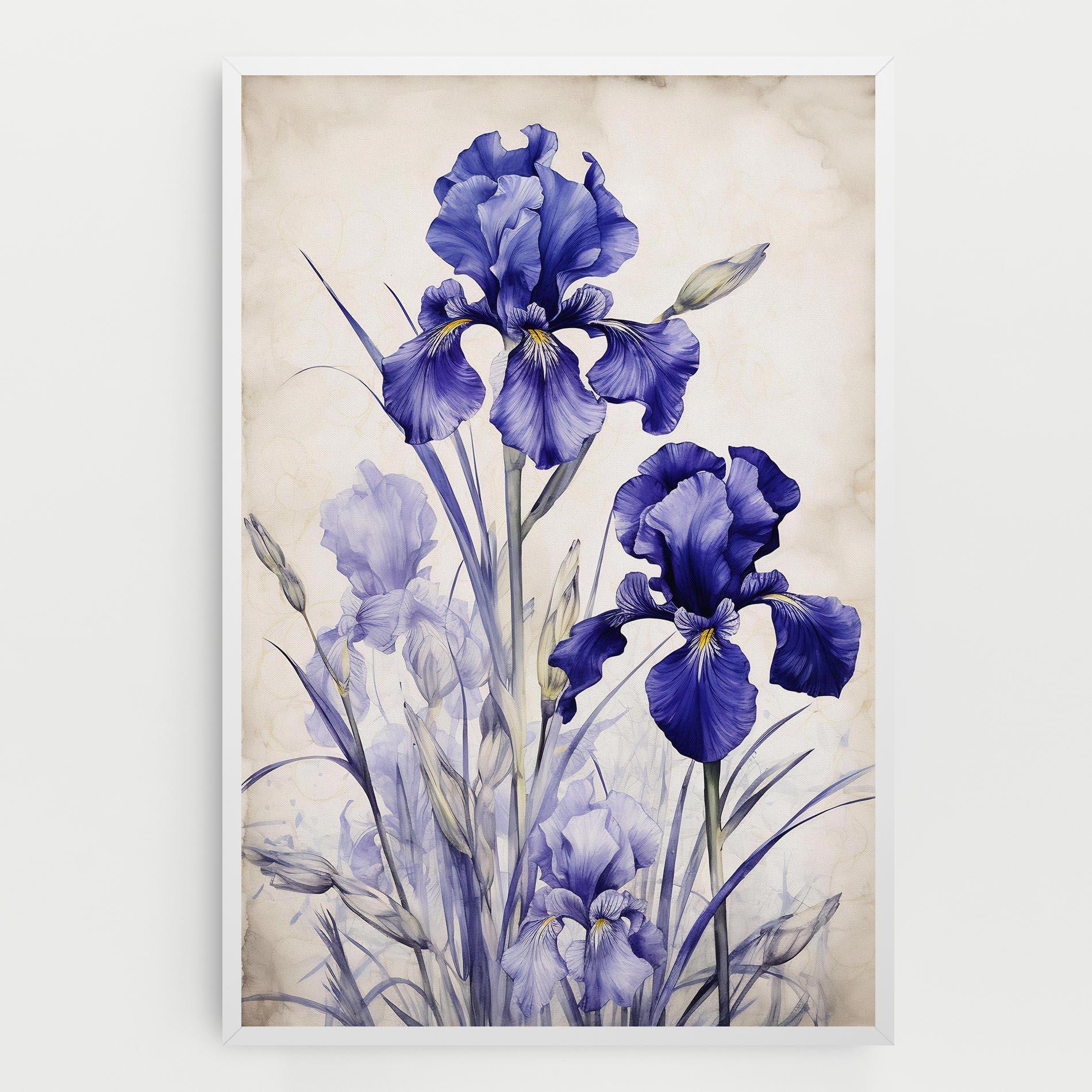 Картина на платно Irises Painting mockup 0