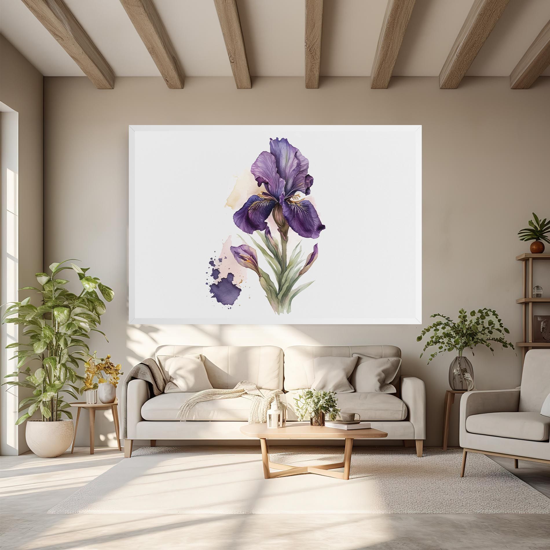 Beautiful Purple Iris mockup 6