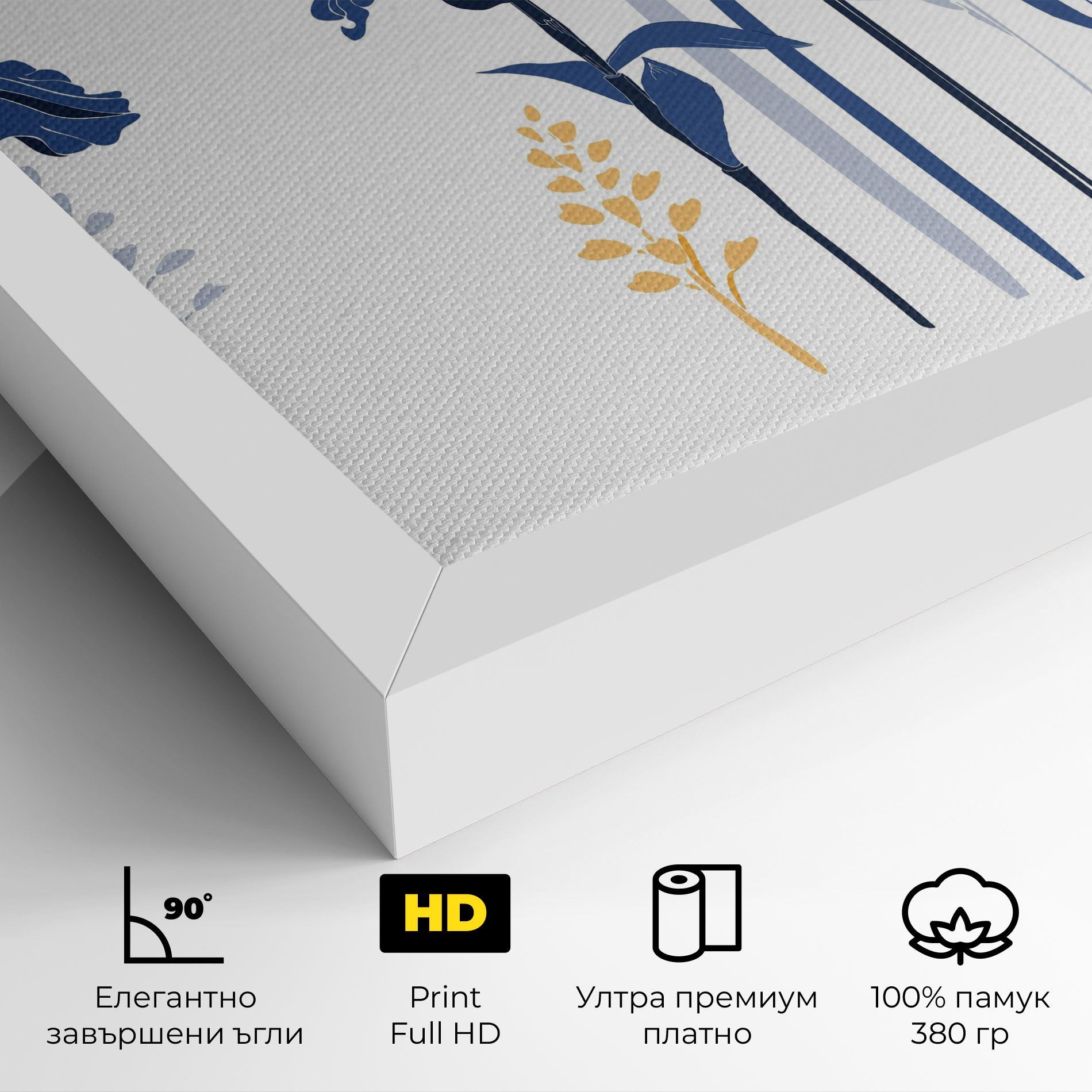 Iris Blue Art mockup 4