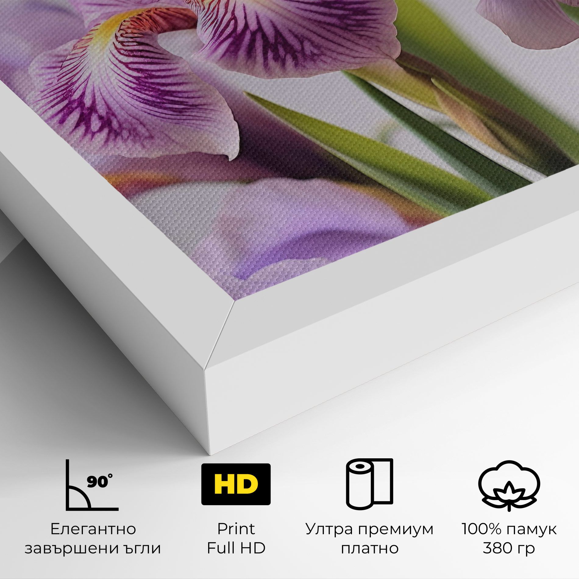 Iris In Vase mockup 4