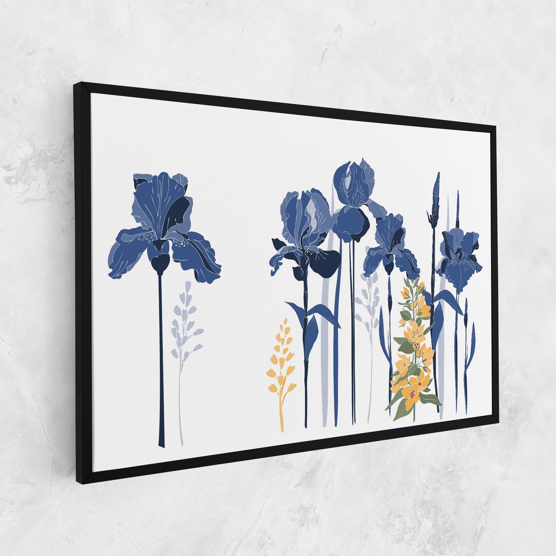 Iris Blue Art mockup 1