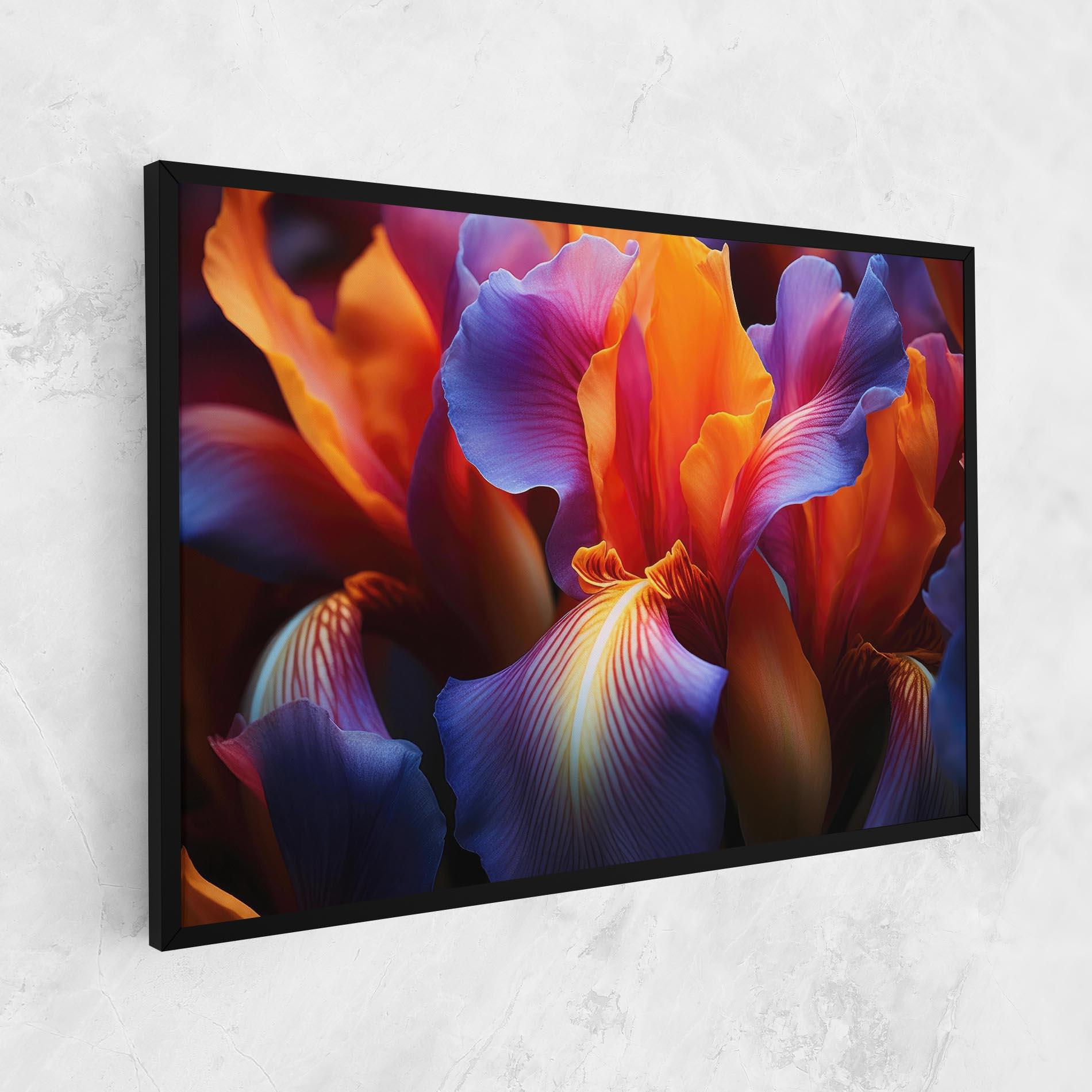 Картина на платно Orange Purple Iris mockup 1