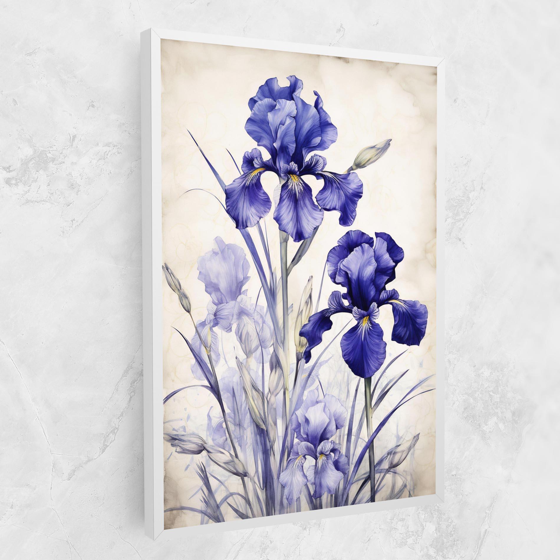Картина на платно Irises Painting mockup 1