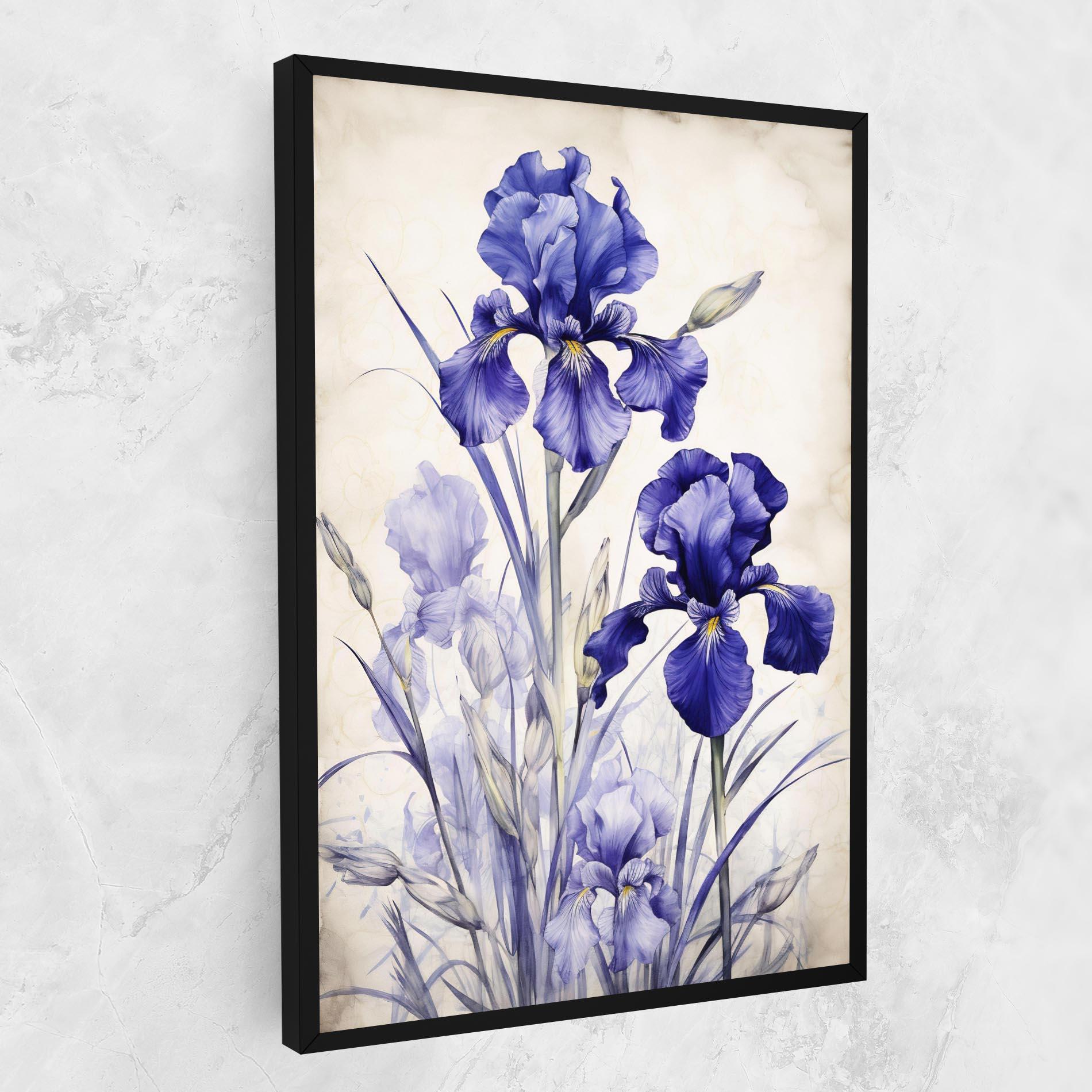 Картина на платно Irises Painting mockup 1