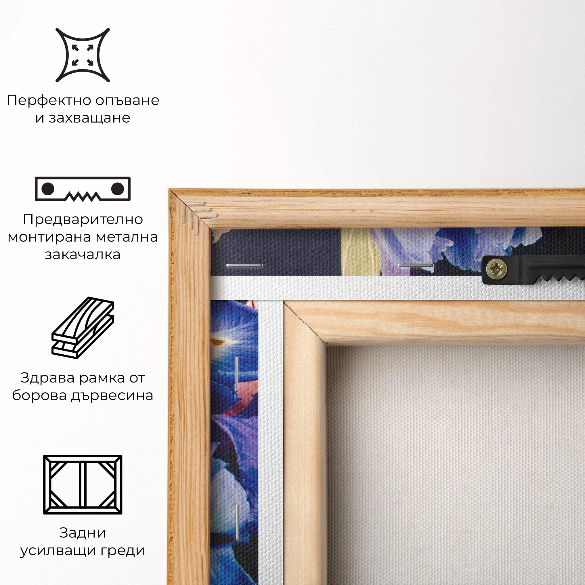 Картина на платно Iris Bouquet mockup 5