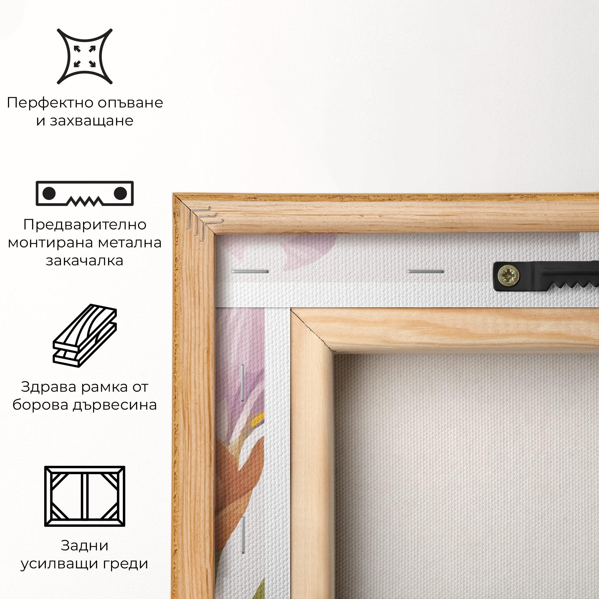 Картина на платно Iris Leaf mockup 5