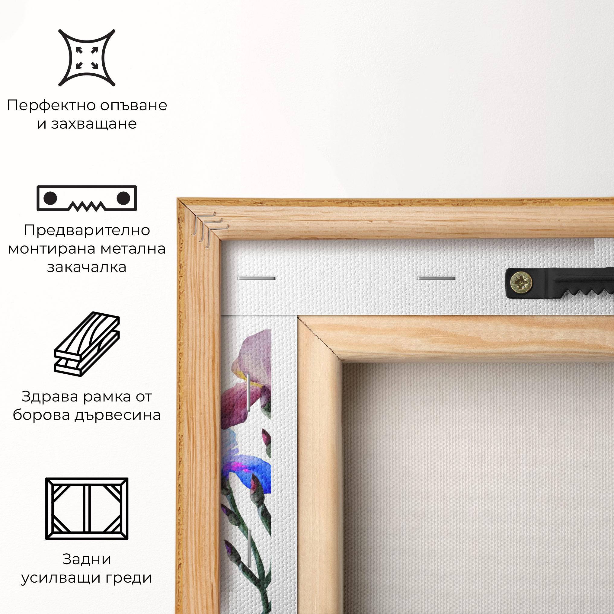 Картина на платно Iris Set mockup 5