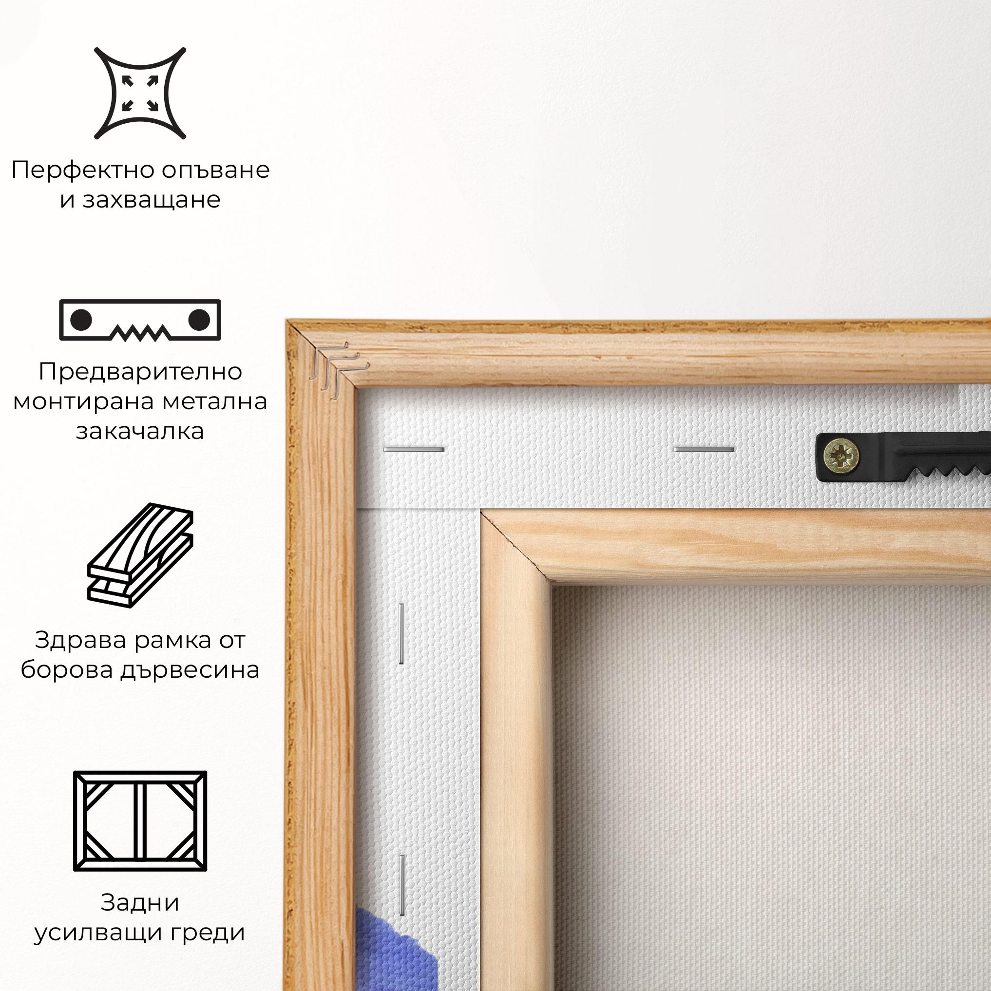 Картина на платно Yellow Color Iris mockup 5