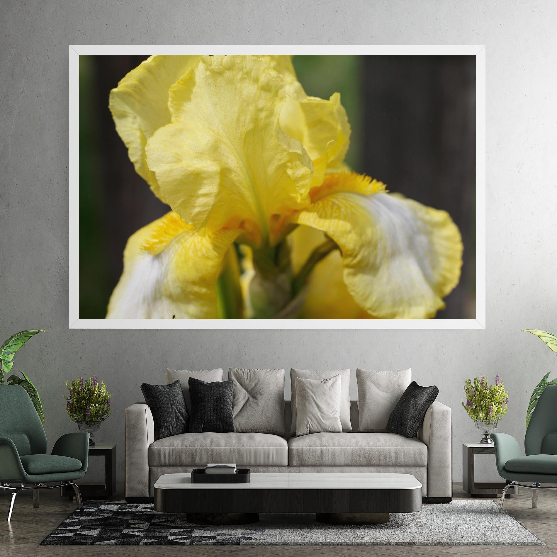 Картина на платно Garden Yellow Iris mockup 7