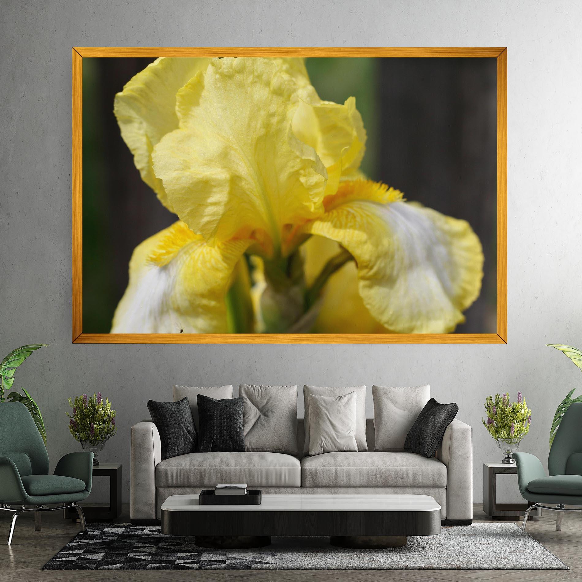 Картина на платно Garden Yellow Iris mockup 7