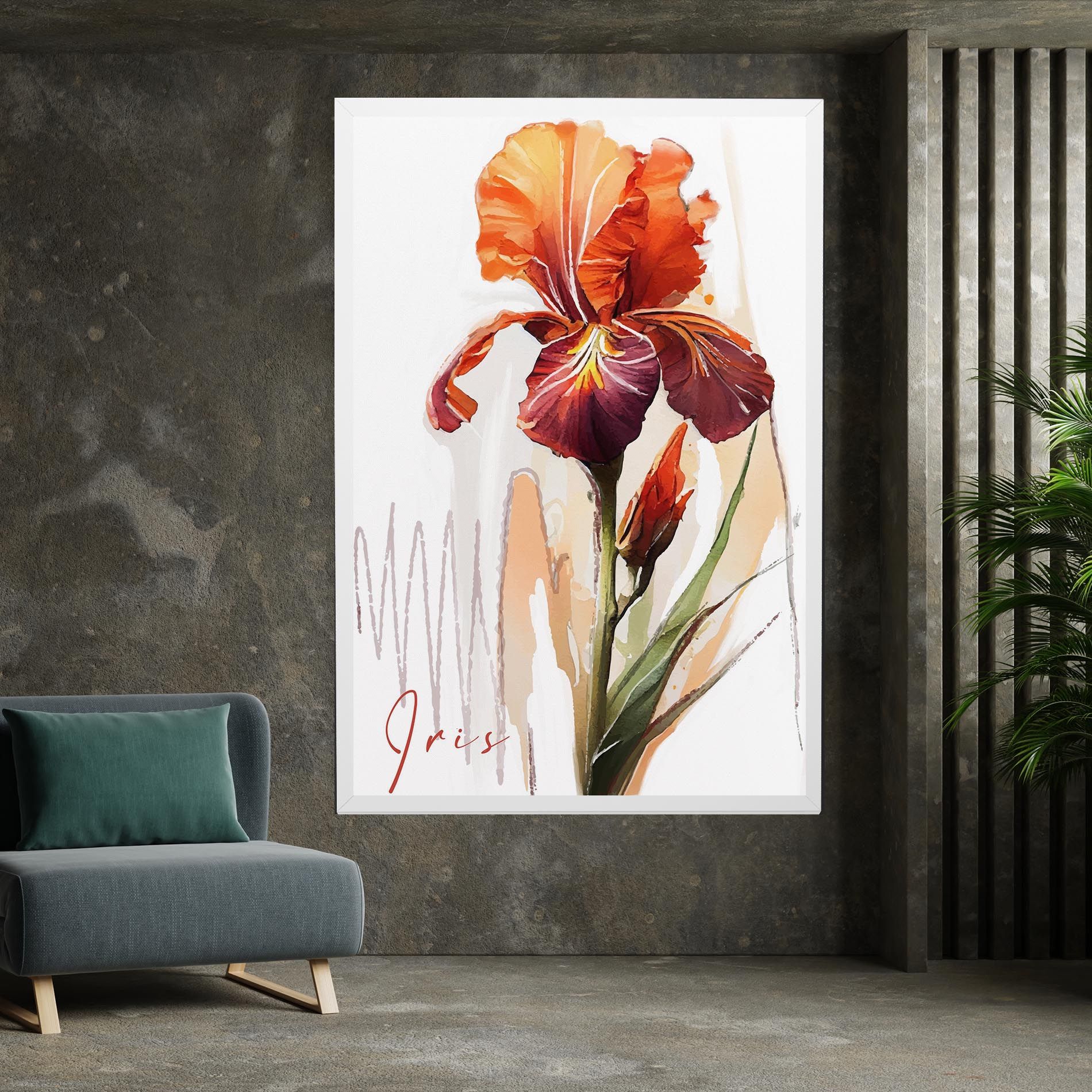 Orange Iris mockup 7