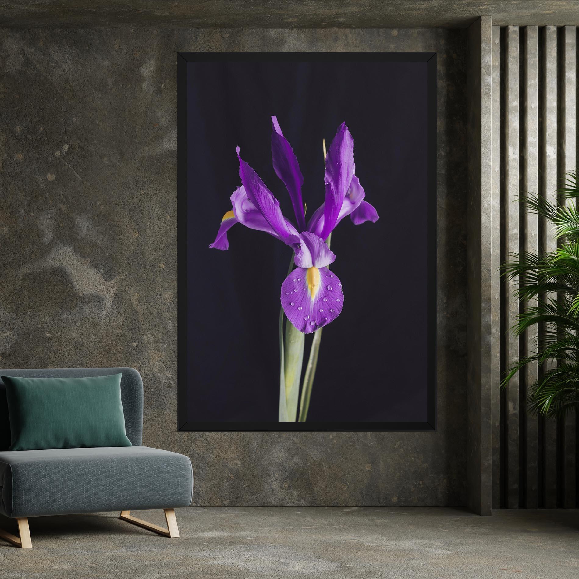 Картина на платно Fresh Purple Iris mockup 7