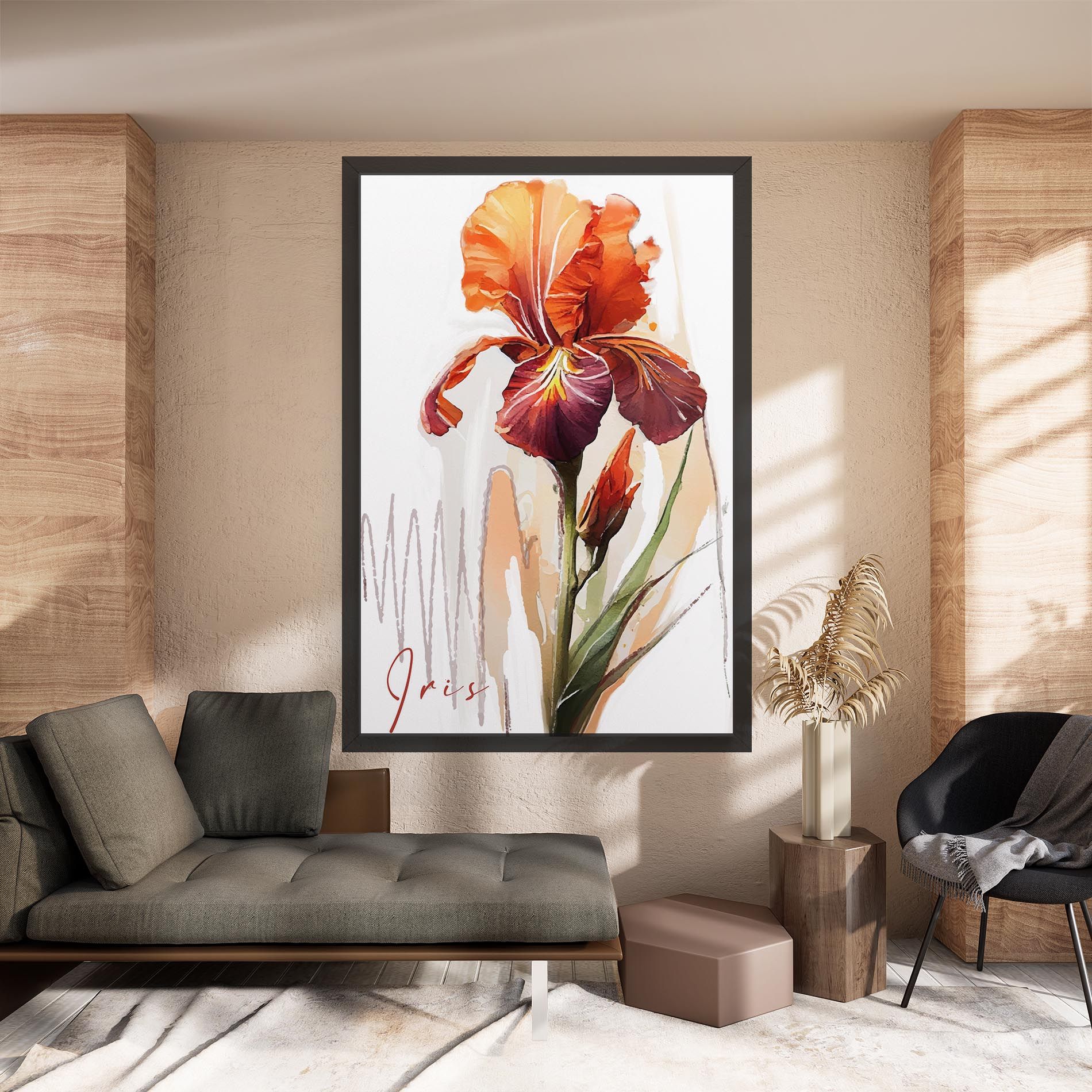 Orange Iris mockup 8