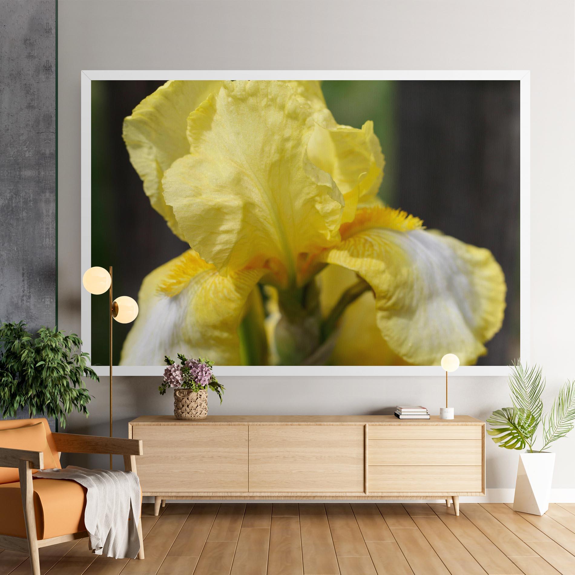 Картина на платно Garden Yellow Iris mockup 9