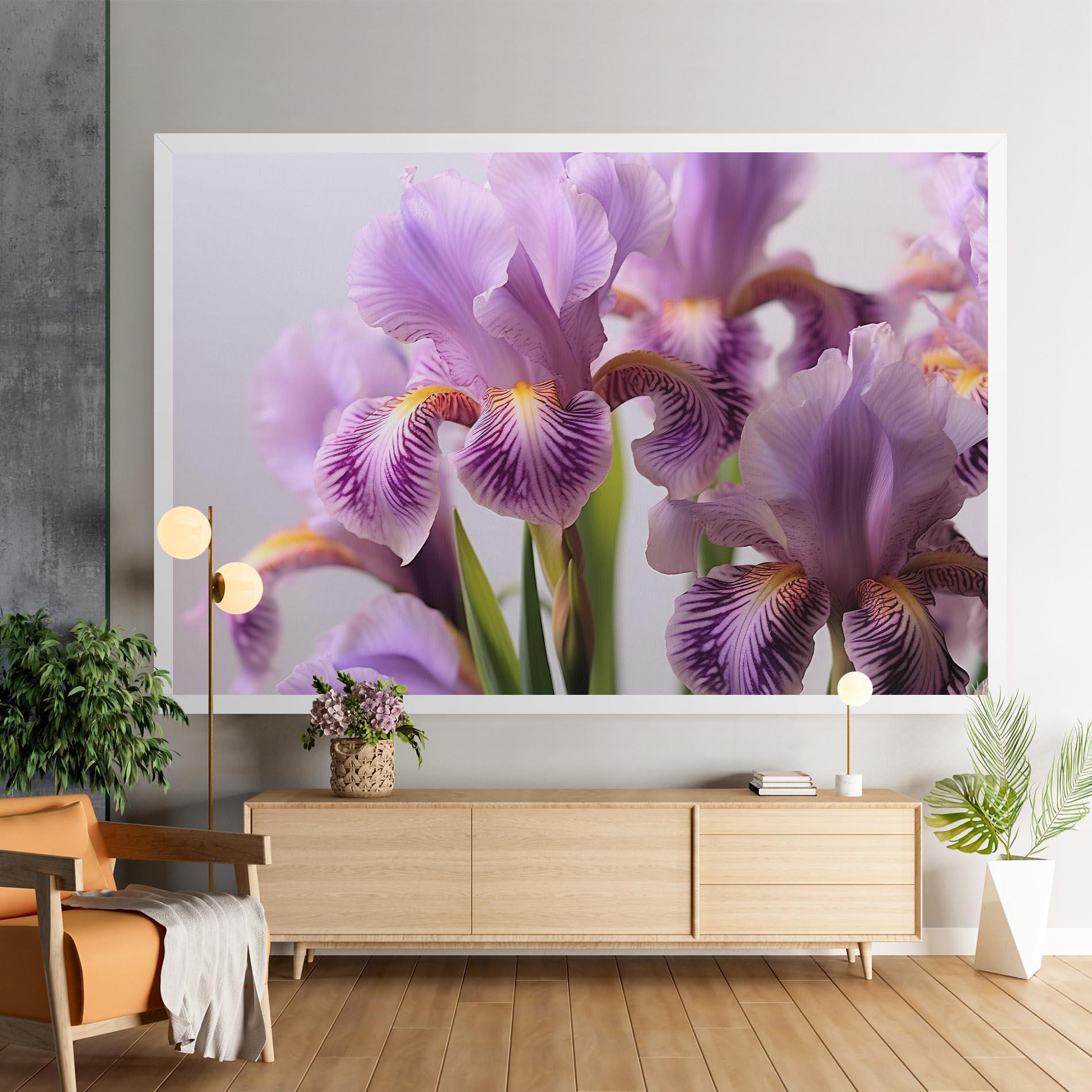 Картина на платно Iris In Vase mockup 9