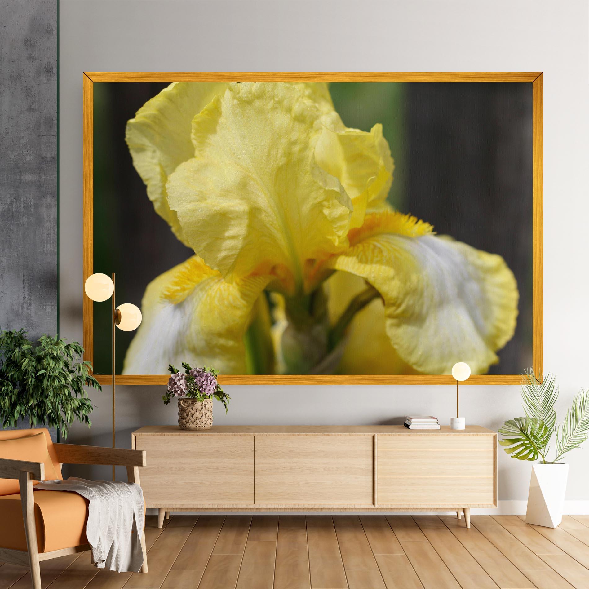 Картина на платно Garden Yellow Iris mockup 9