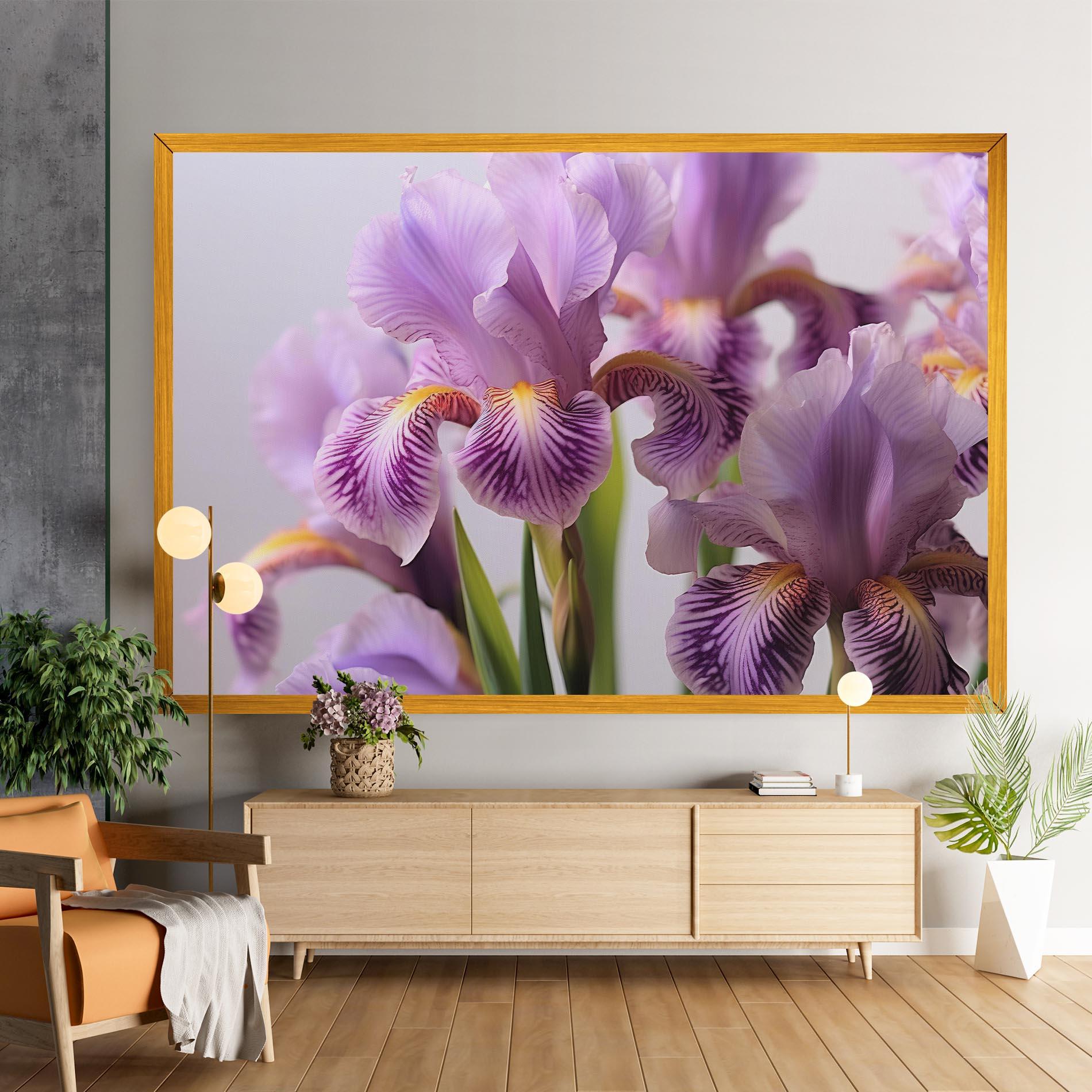 Картина на платно Iris In Vase mockup 9