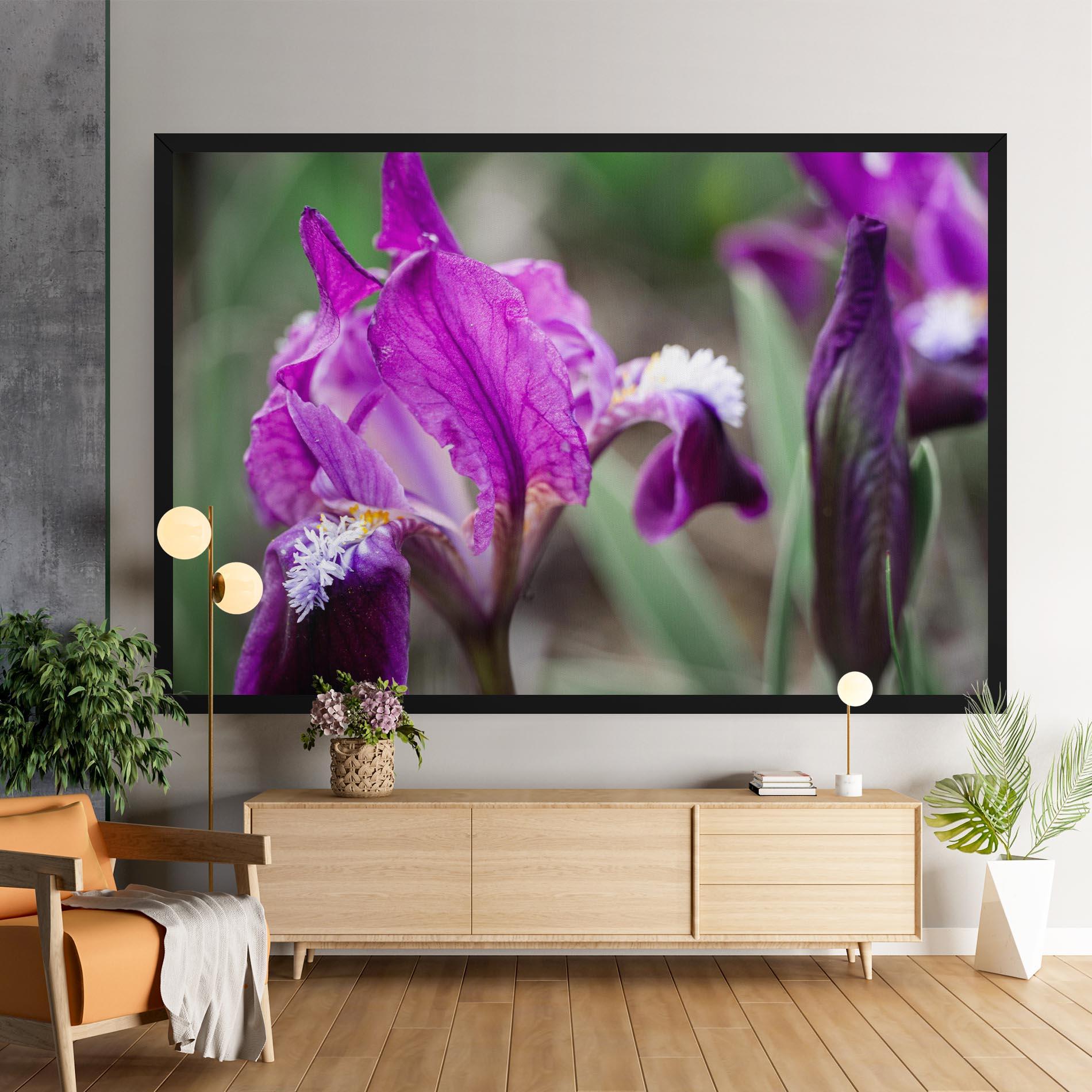 Картина на платно Dark Pink Iris mockup 9