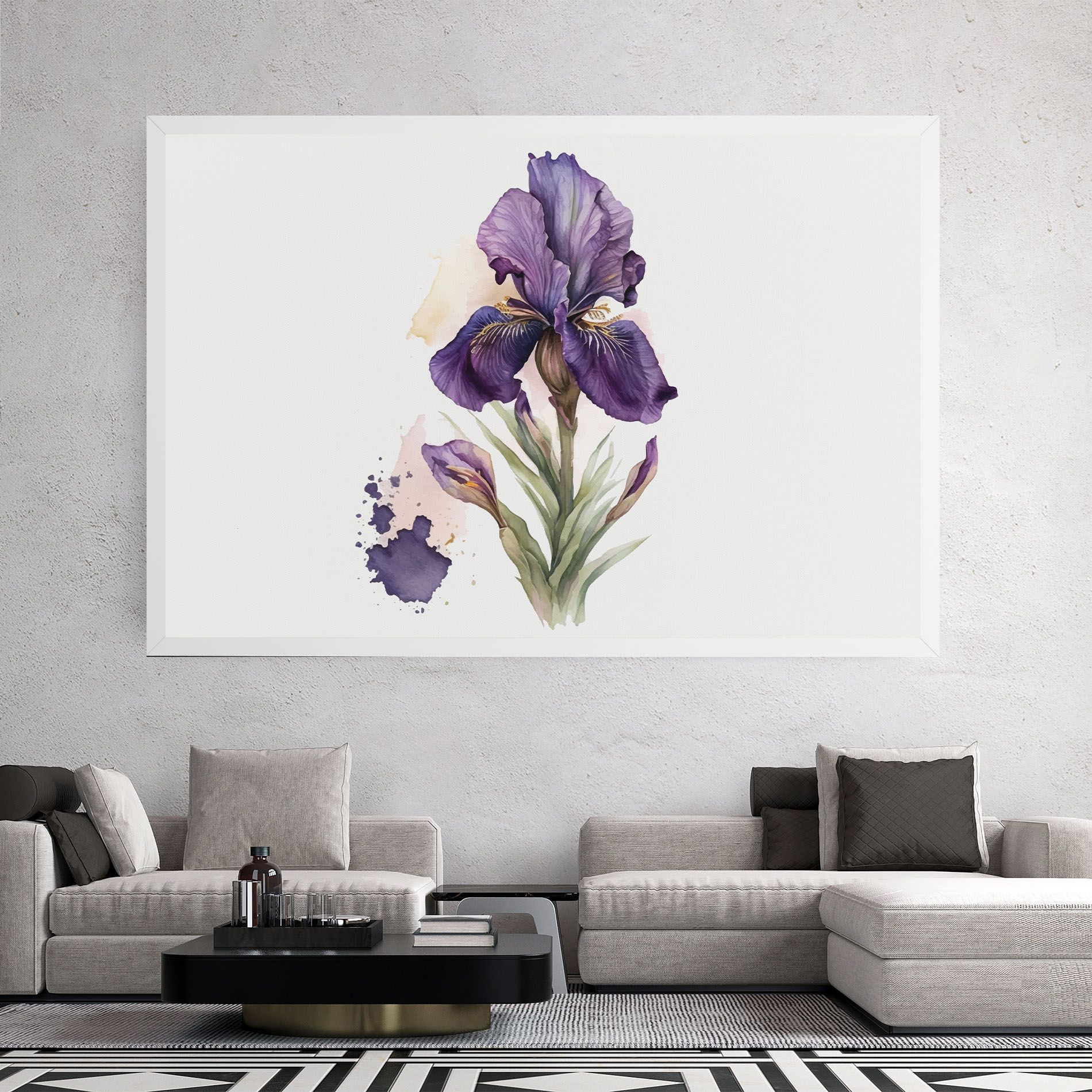 Beautiful Purple Iris mockup 2