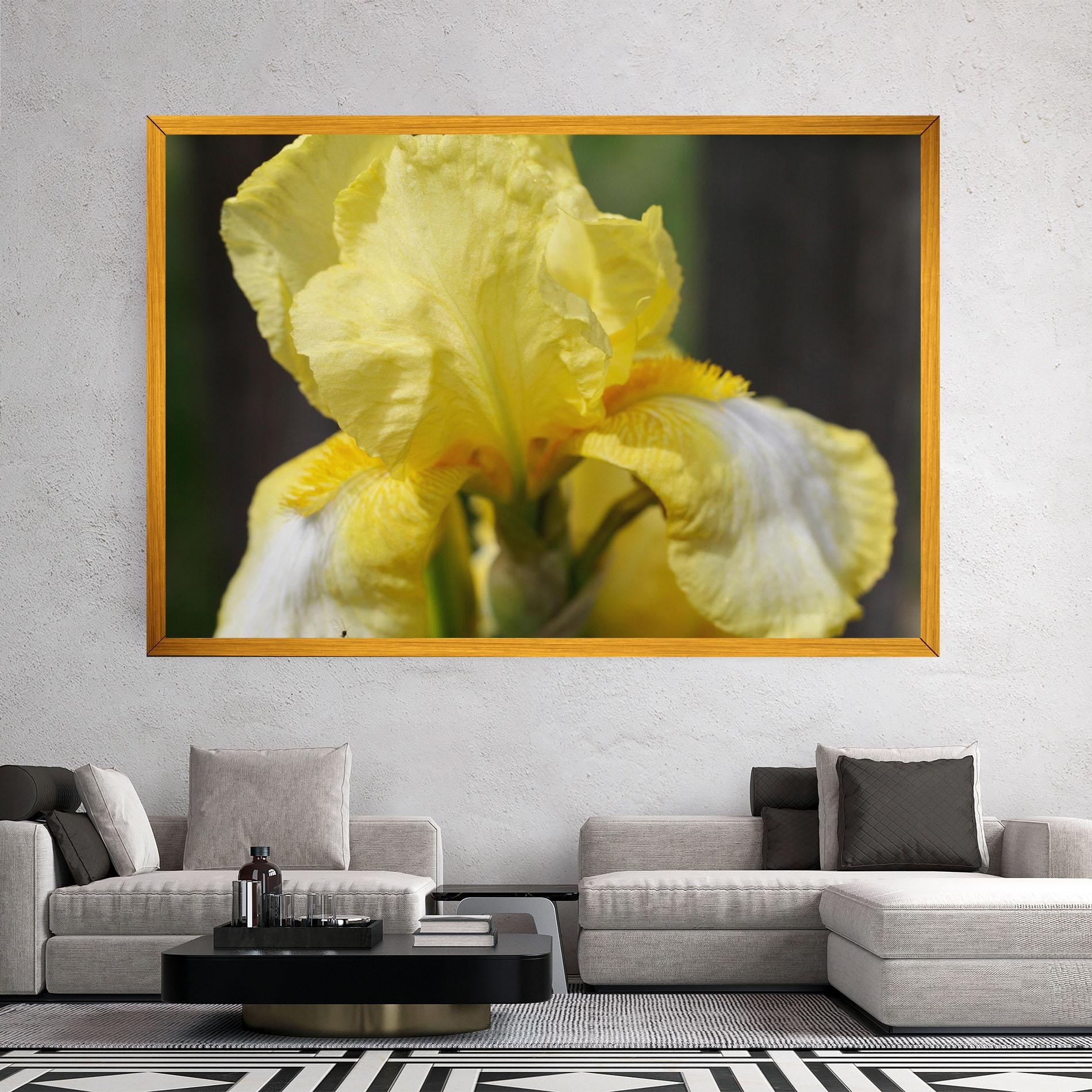 Картина на платно Garden Yellow Iris mockup 2
