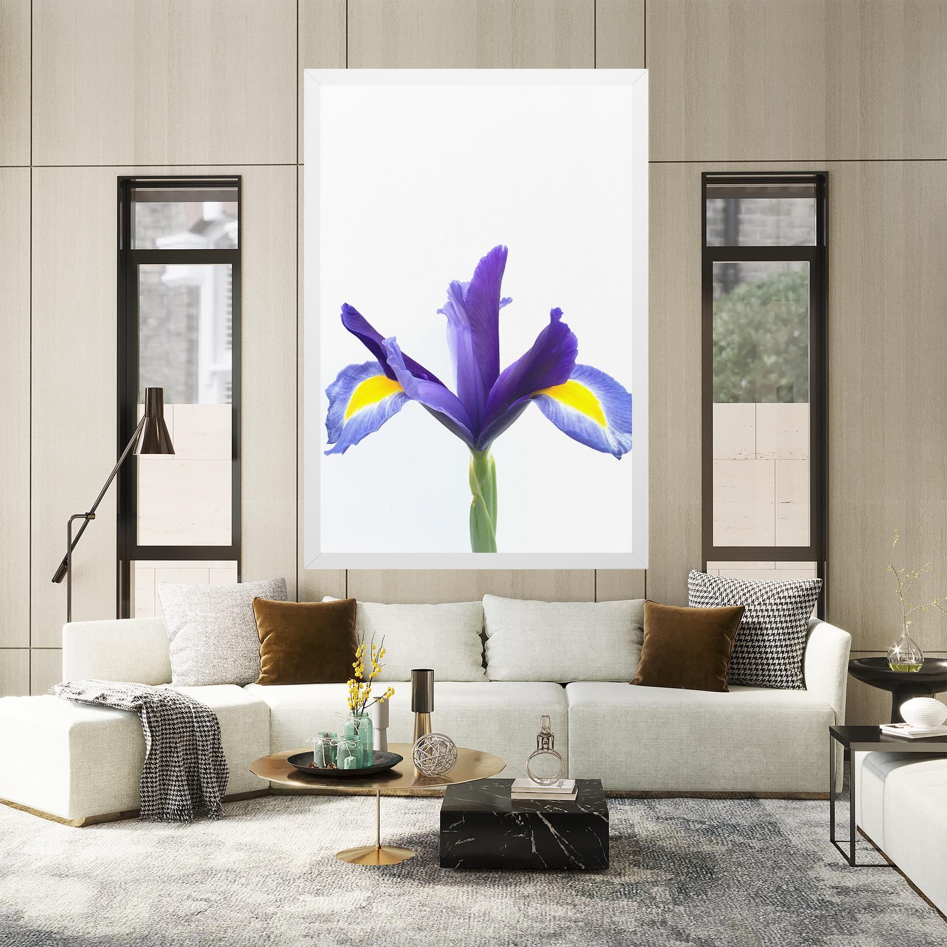 Yellow Color Iris mockup 2